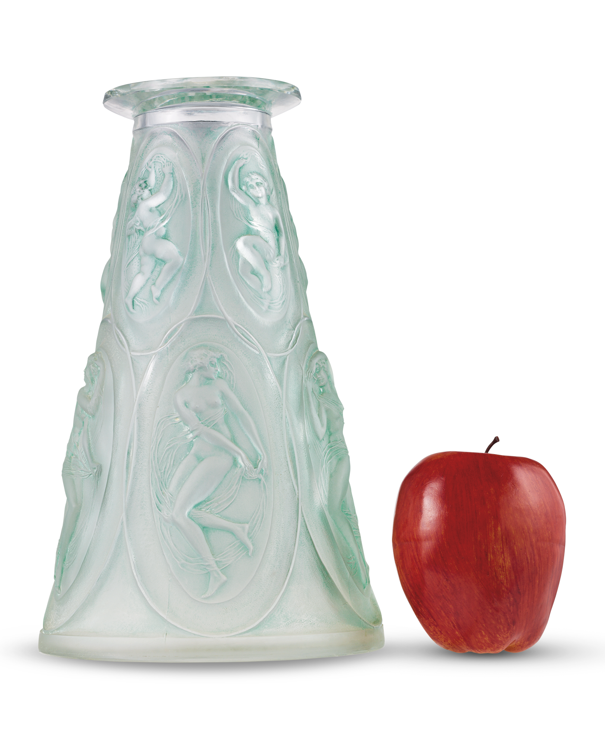 Camées Glass Vase by René Lalique