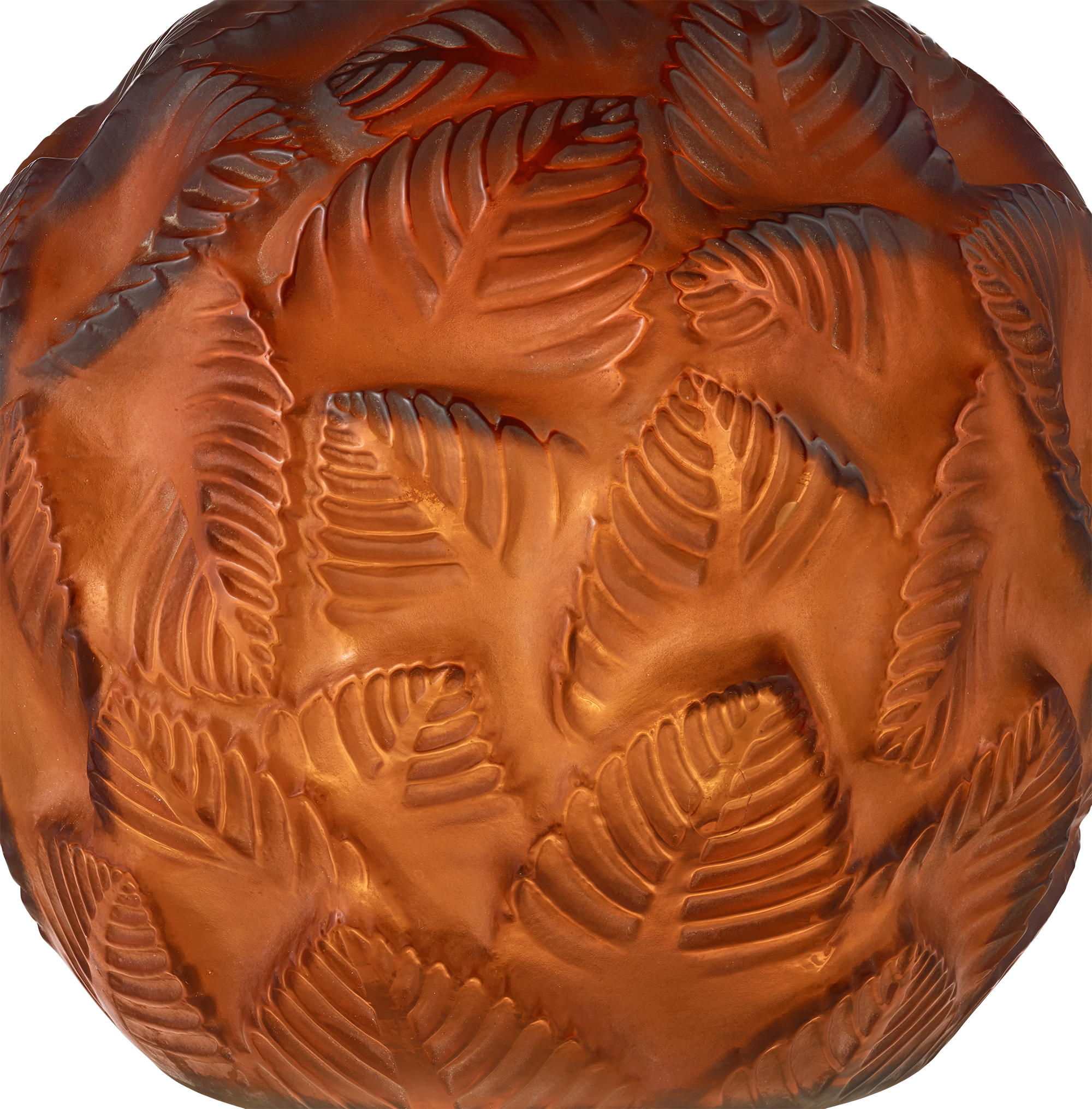 René Lalique Amber Ormeaux Vase