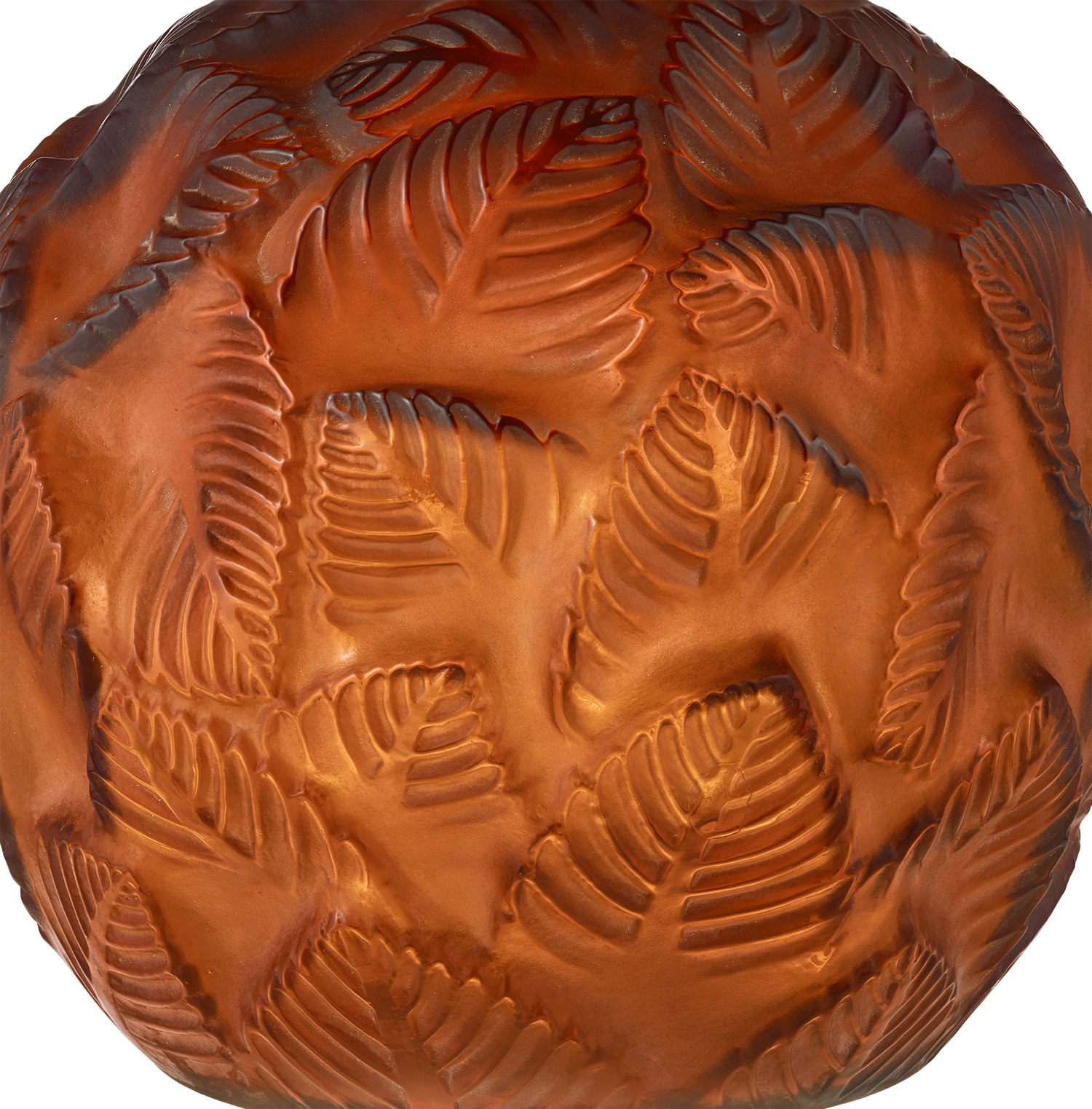 René Lalique Amber Ormeaux Vase