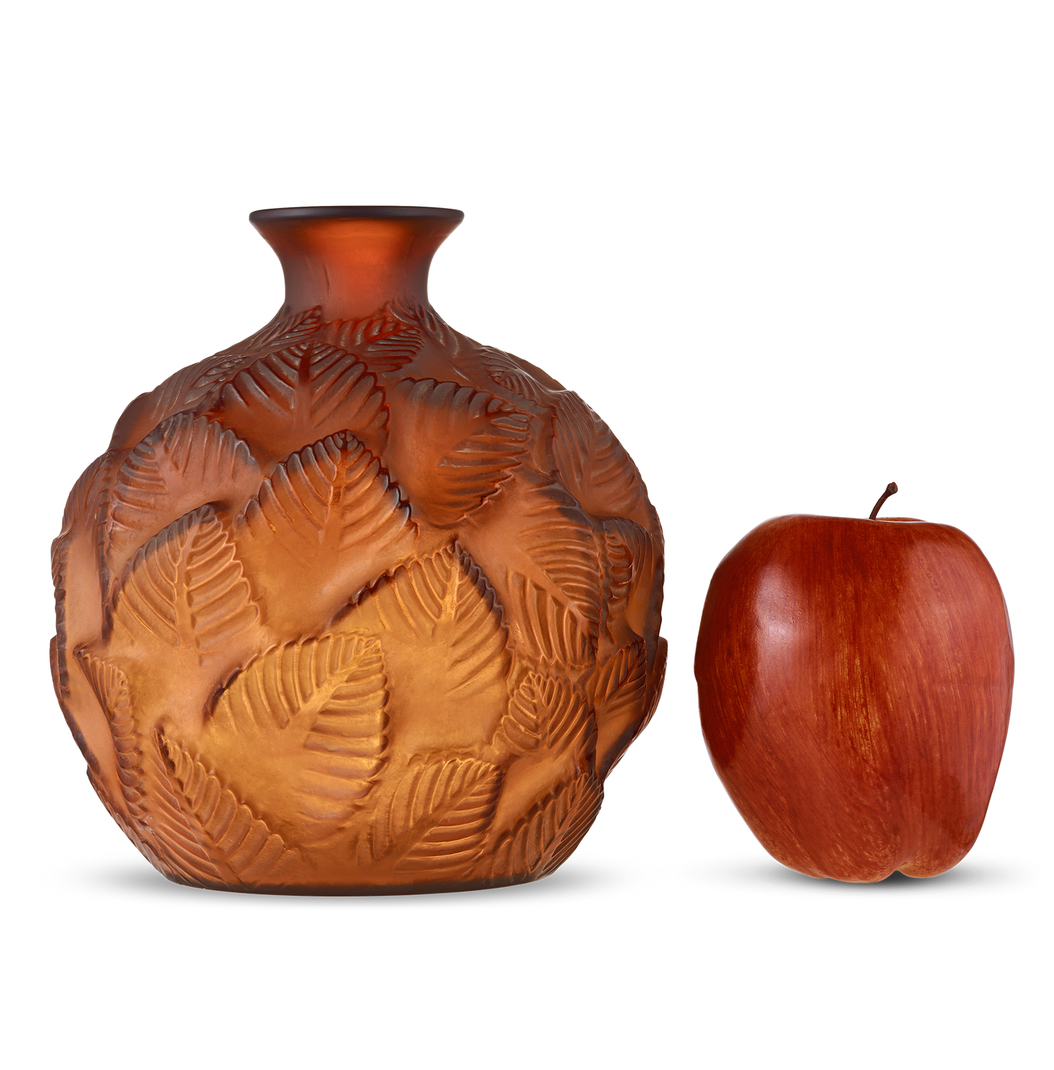 René Lalique Amber Ormeaux Vase