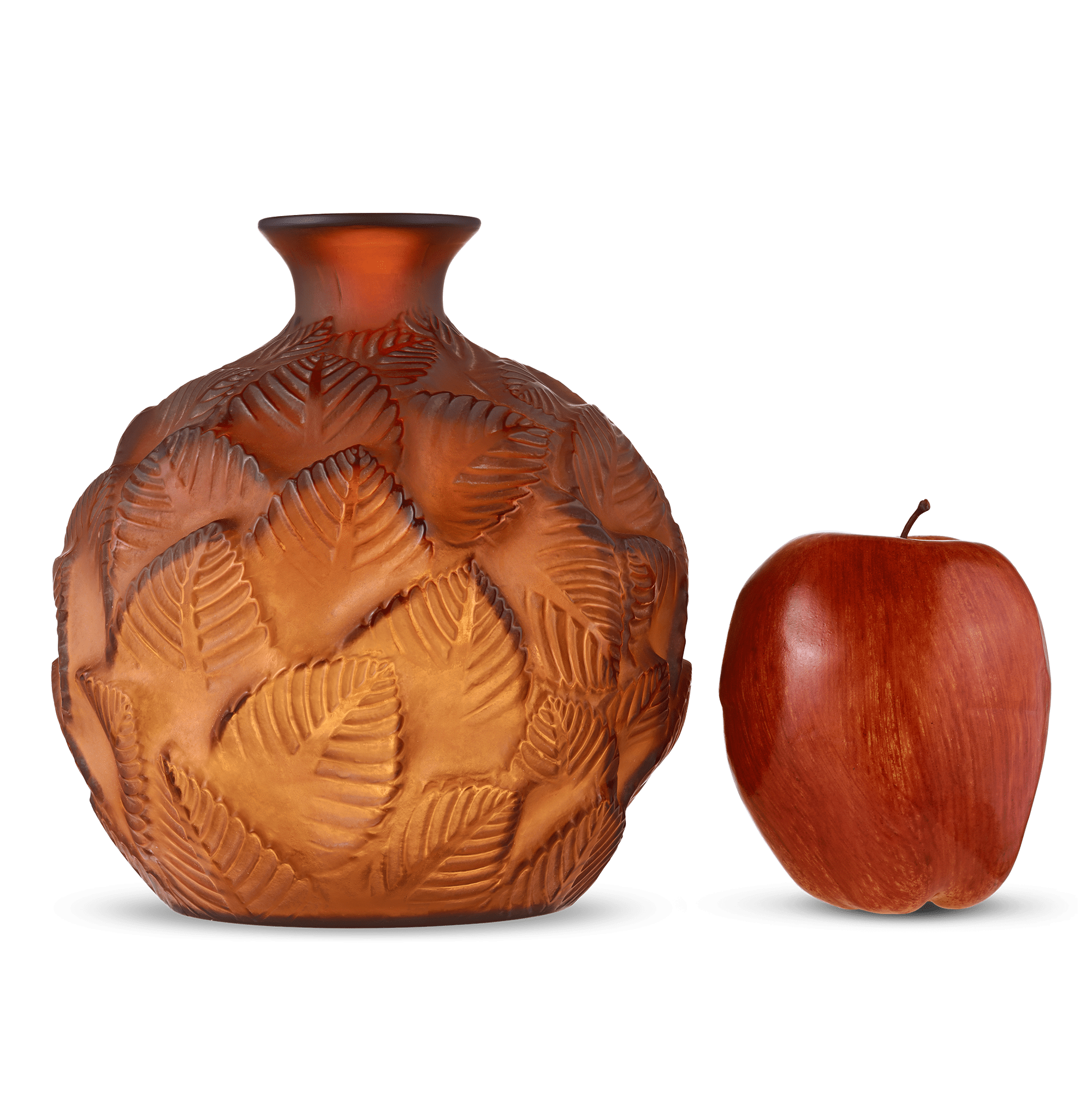 René Lalique Amber Ormeaux Vase