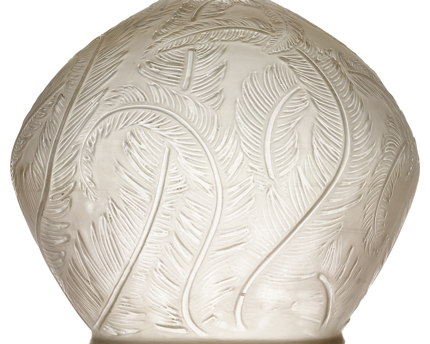 Plumes Glass Vase by René Lalique