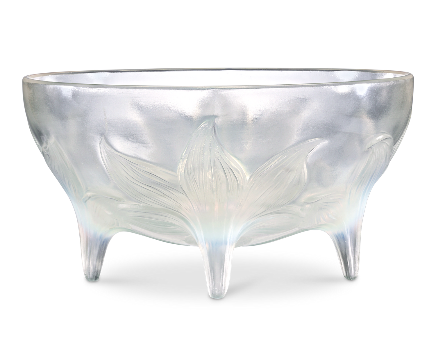 René Lalique Lys Footed Bowl