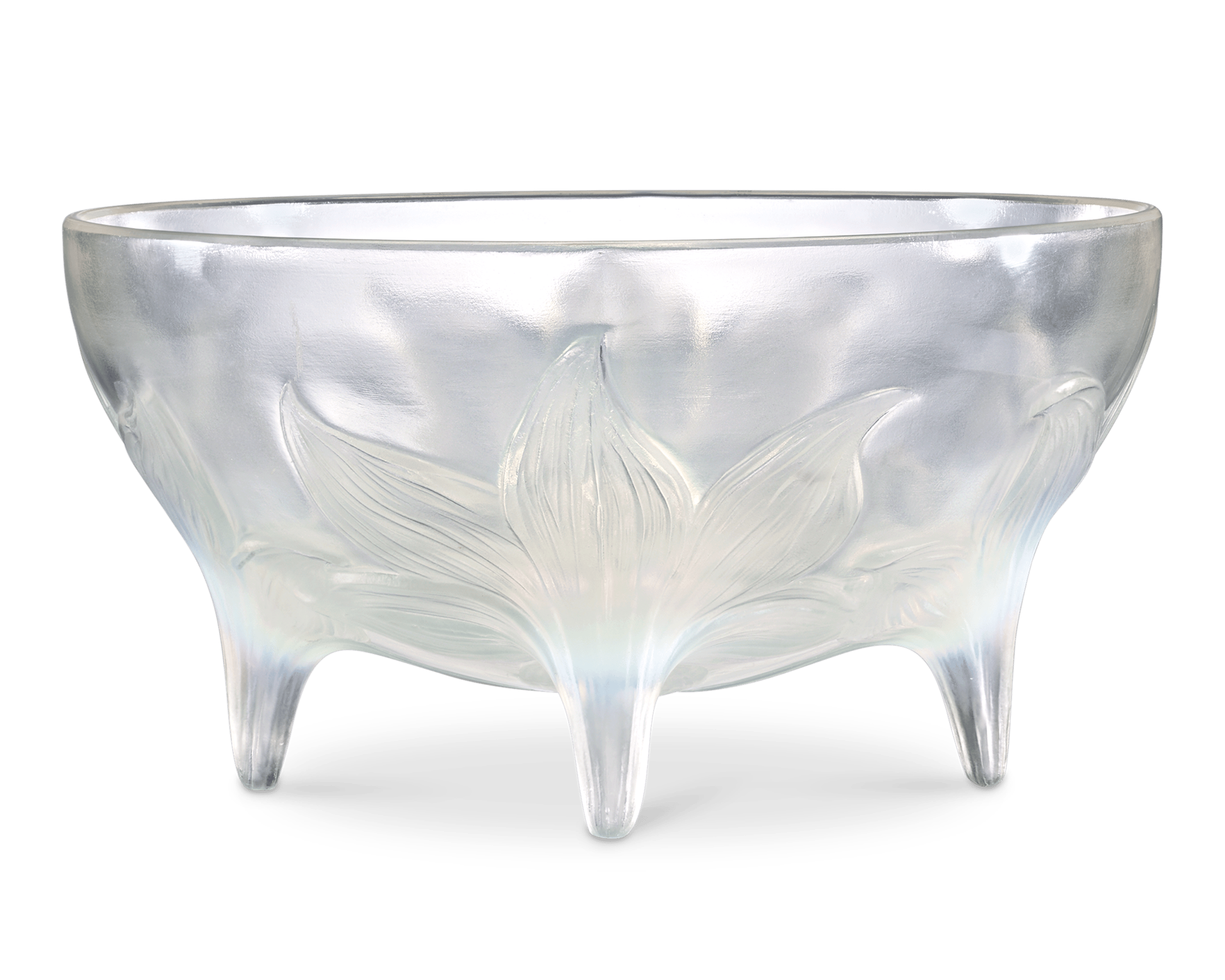 René Lalique Lys Footed Bowl