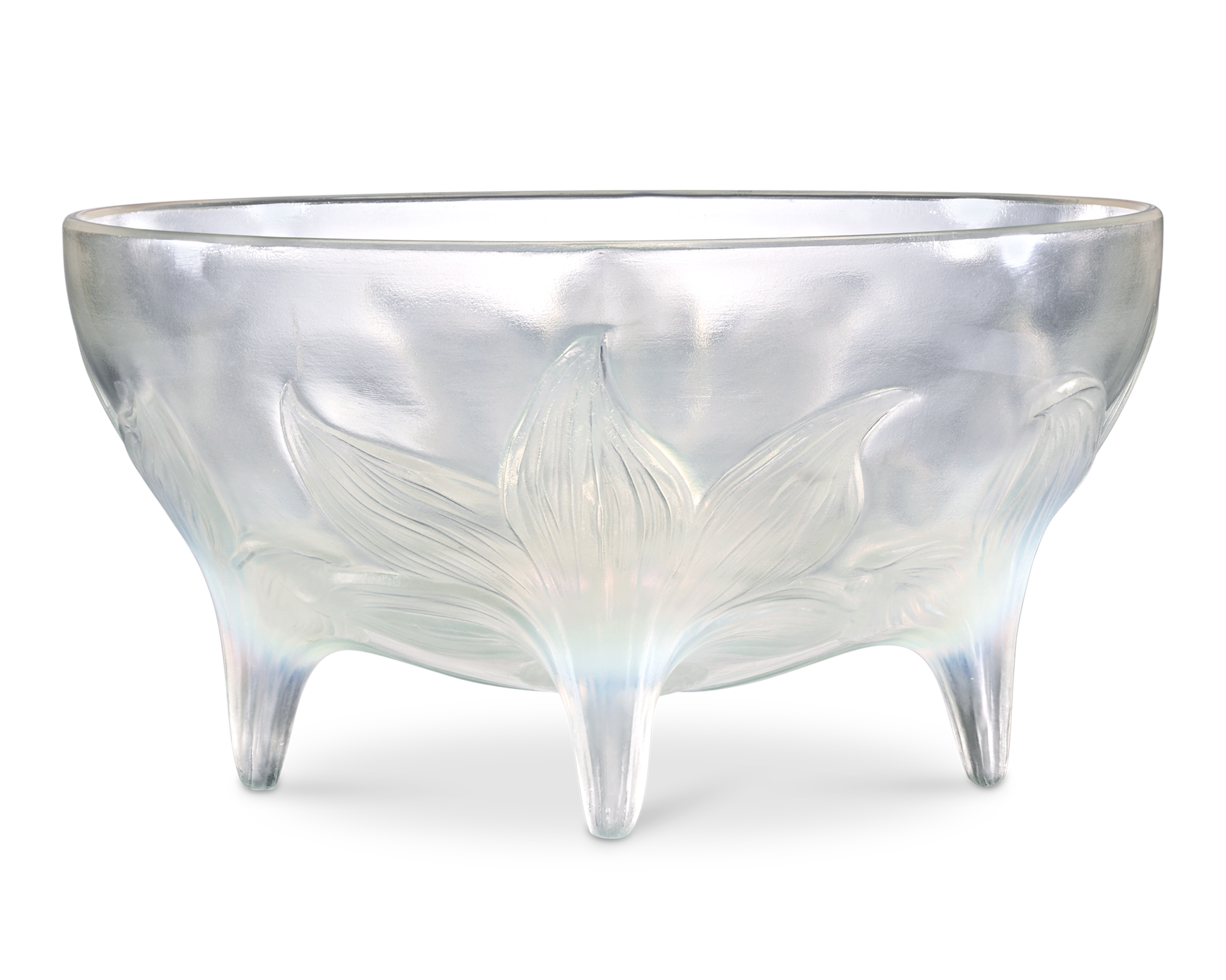 René Lalique Lys Footed Bowl