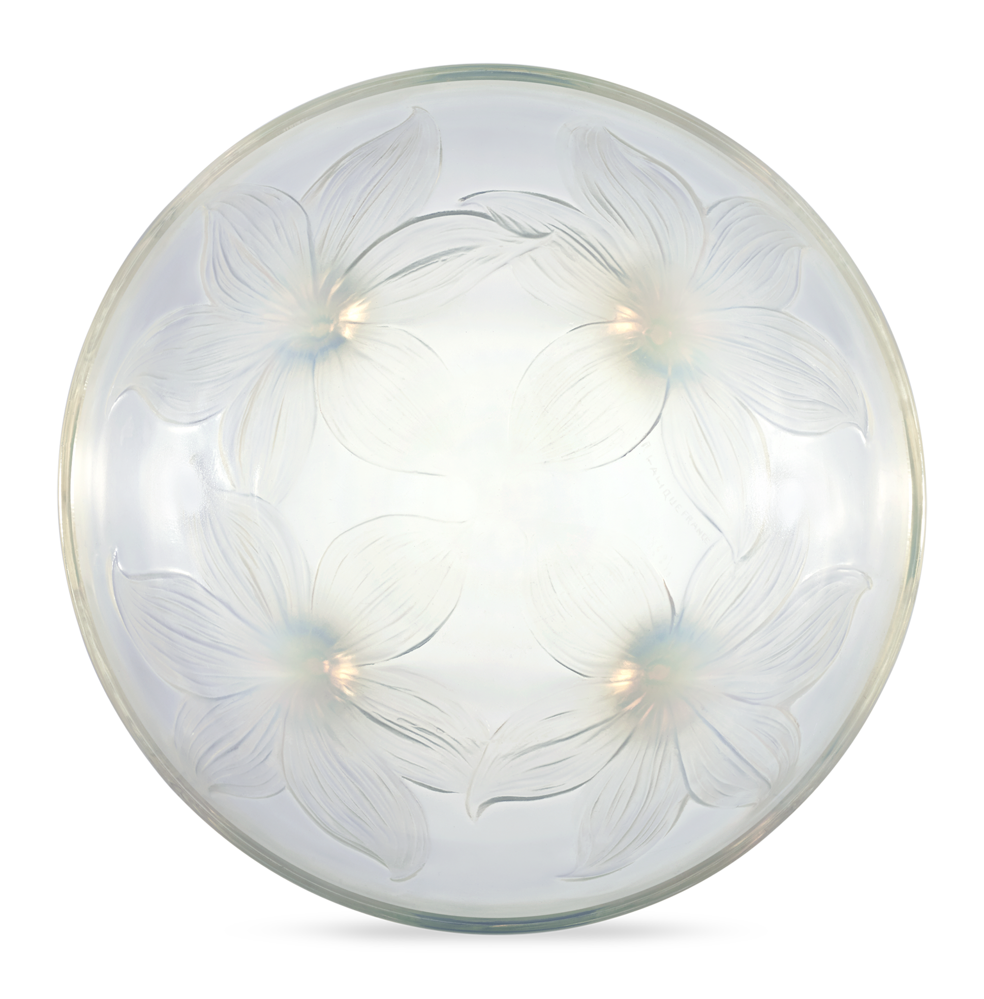 René Lalique Lys Footed Bowl