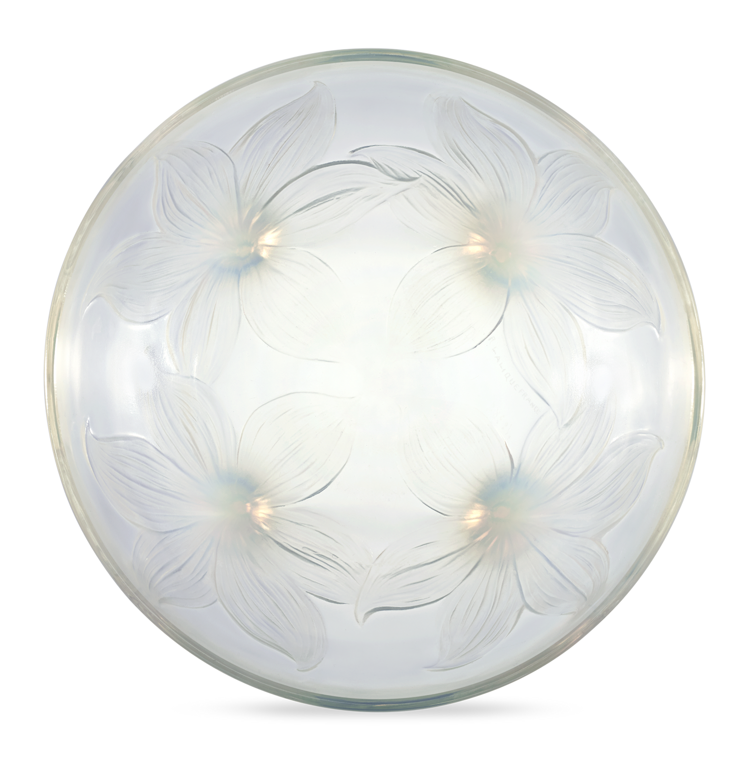 René Lalique Lys Footed Bowl