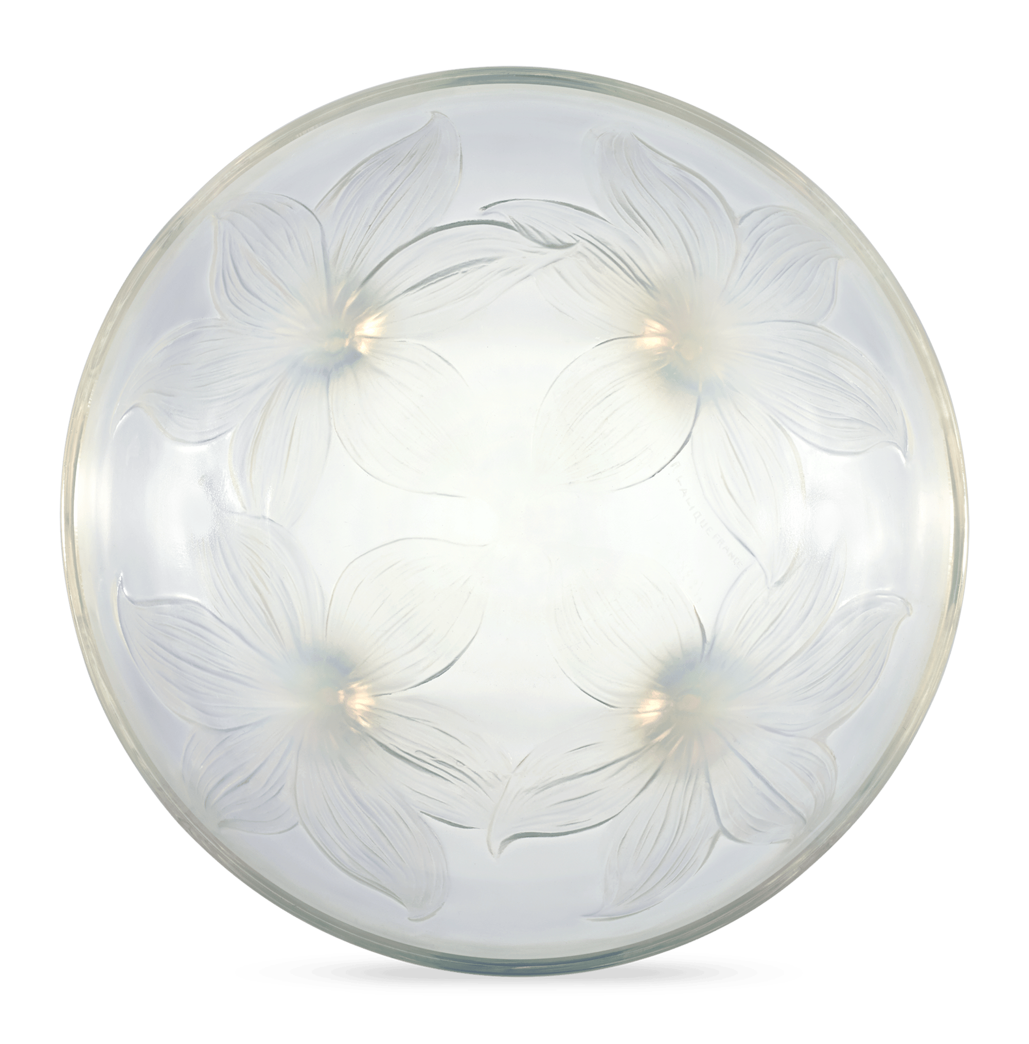 René Lalique Lys Footed Bowl