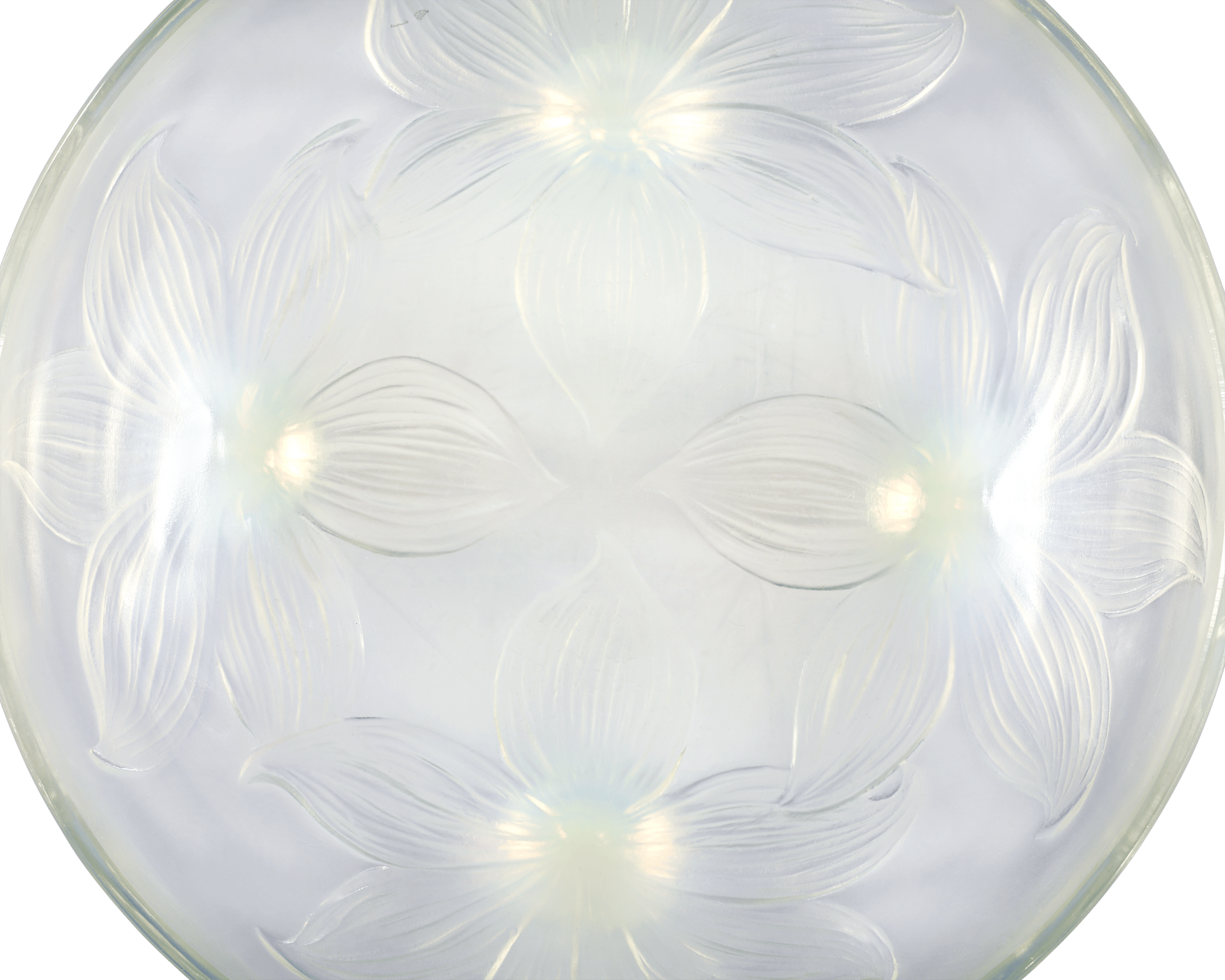 René Lalique Lys Footed Bowl