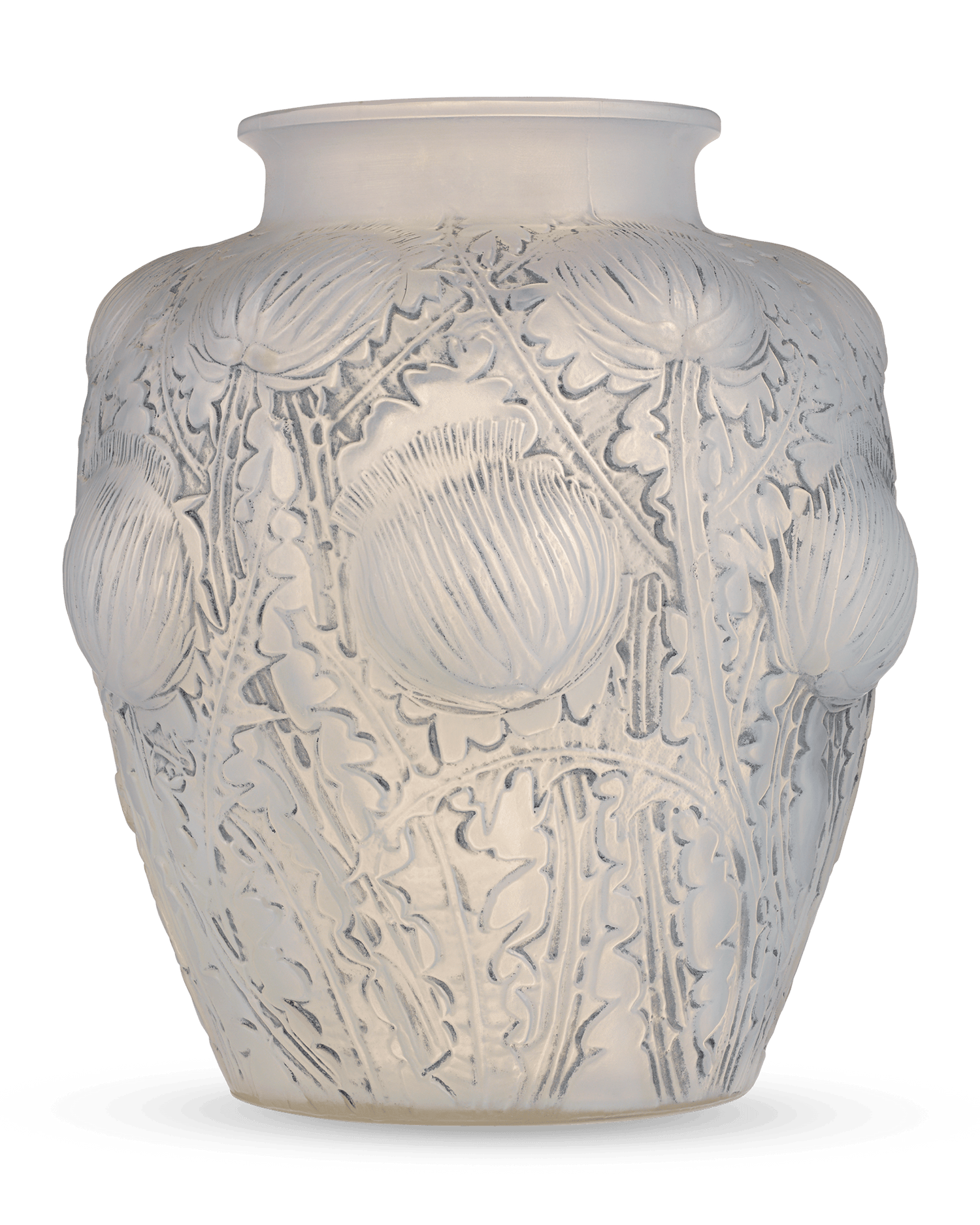 René Lalique Domrémy Frosted Glass Vase