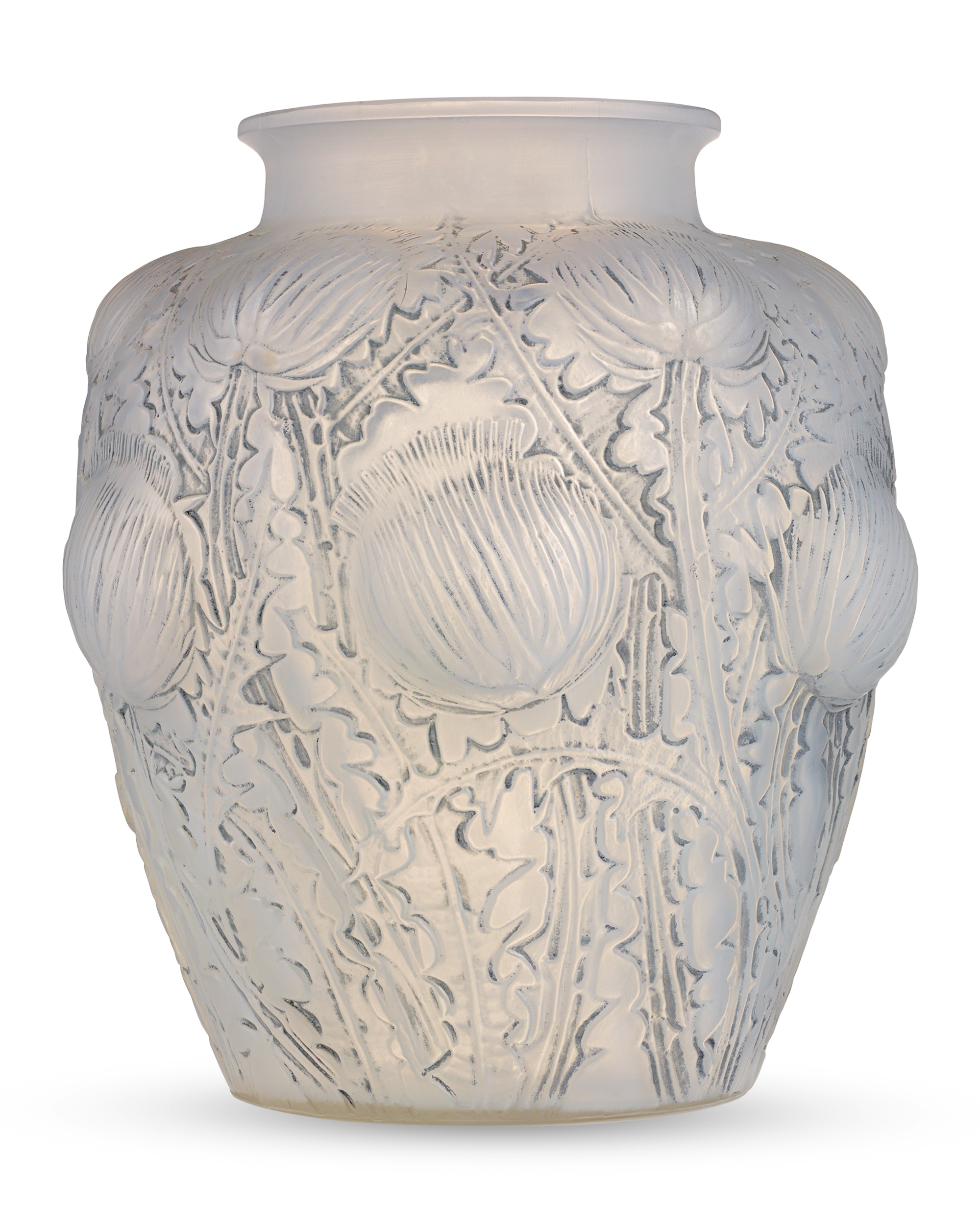 René Lalique Domrémy Frosted Glass Vase