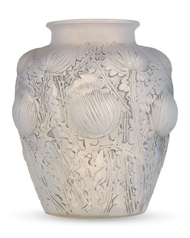 René Lalique Domrémy Frosted Glass Vase