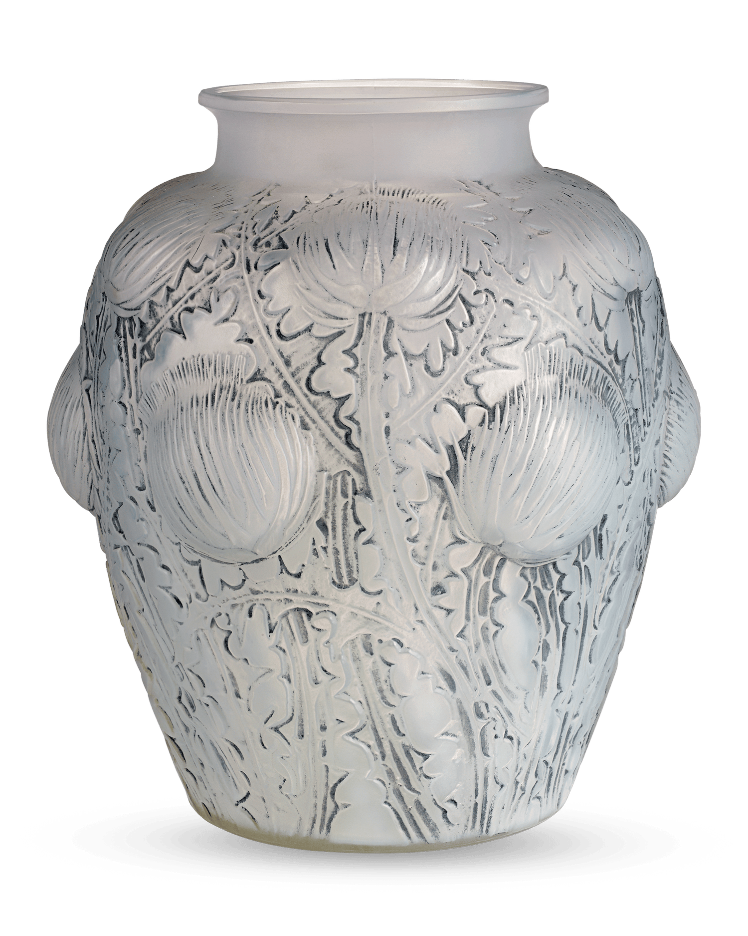 René Lalique Domrémy Frosted Glass Vase