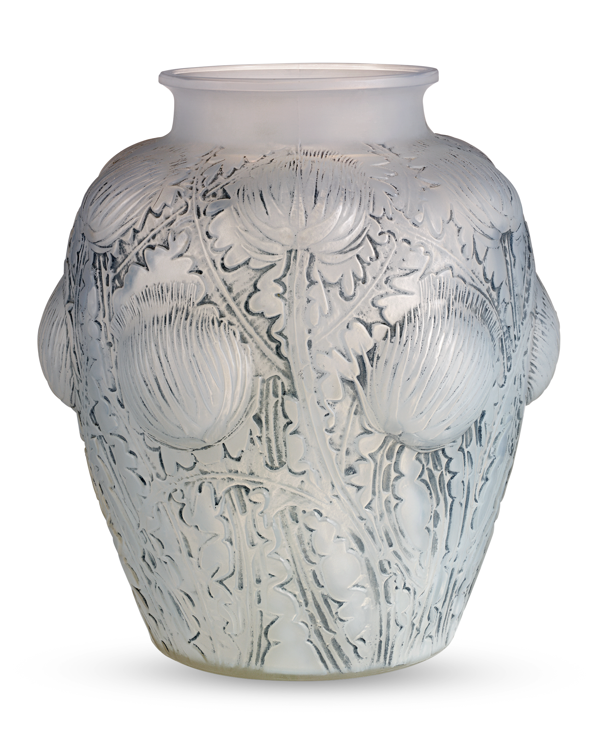 René Lalique Domrémy Frosted Glass Vase