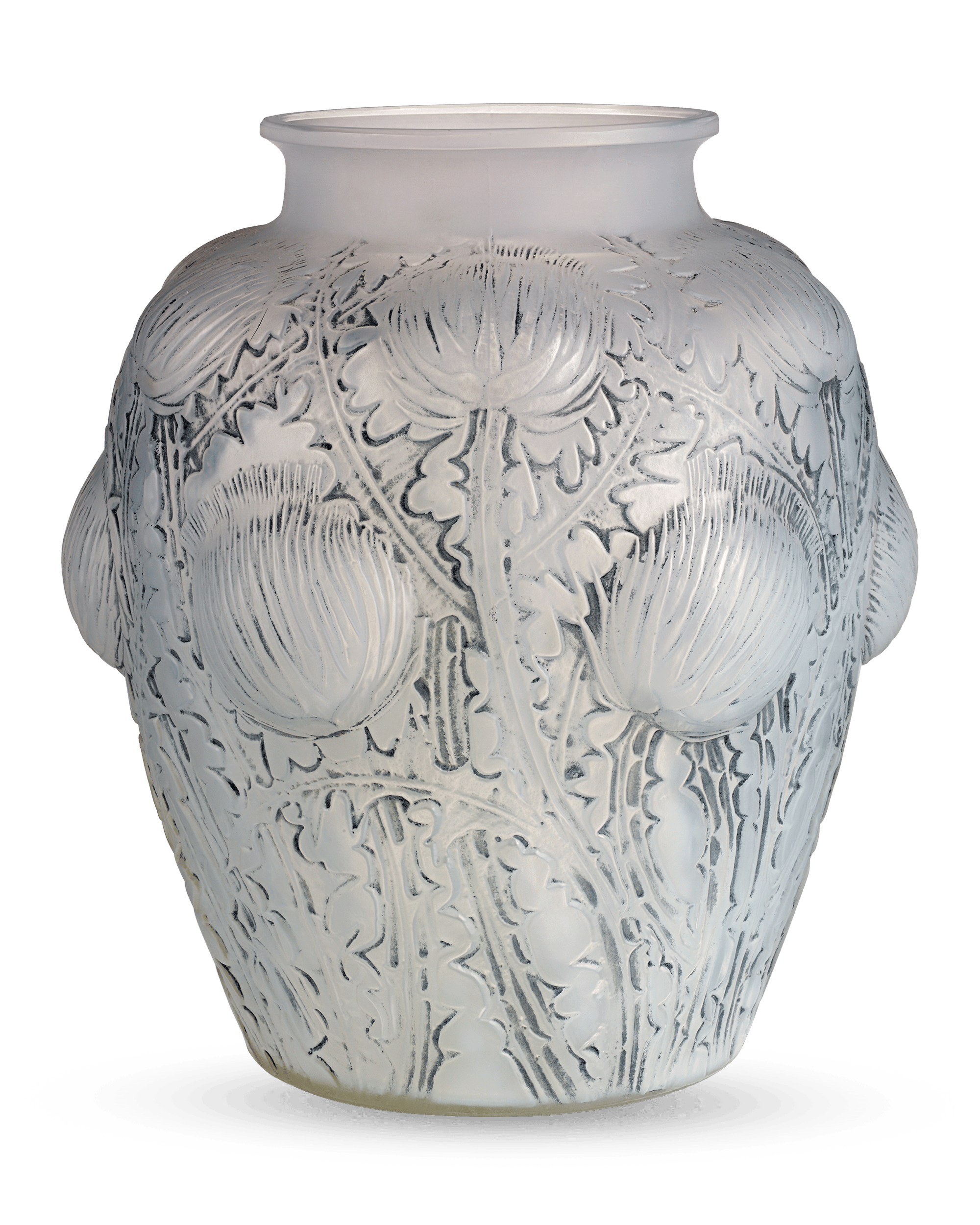 René Lalique Domrémy Frosted Glass Vase