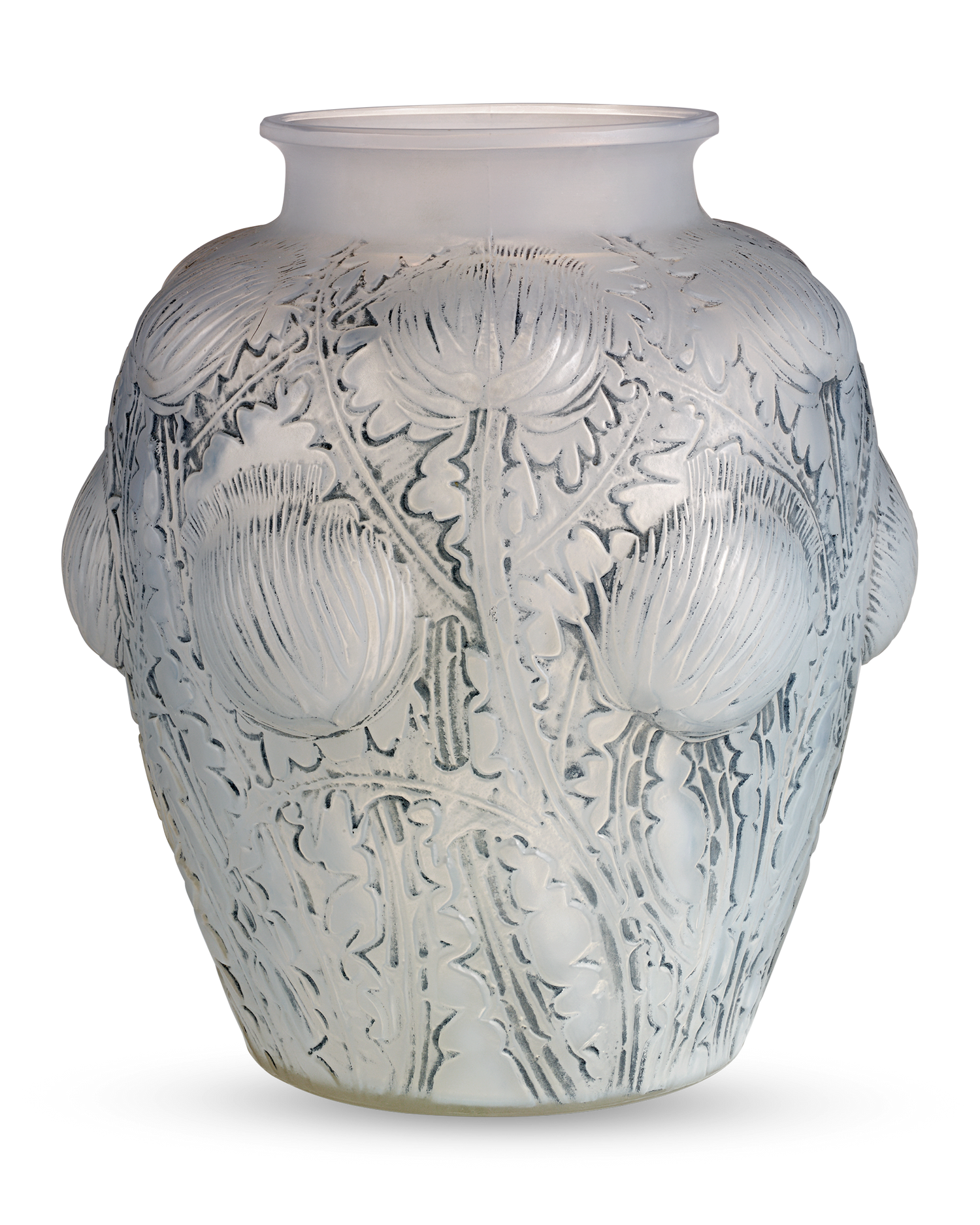 René Lalique Domrémy Frosted Glass Vase