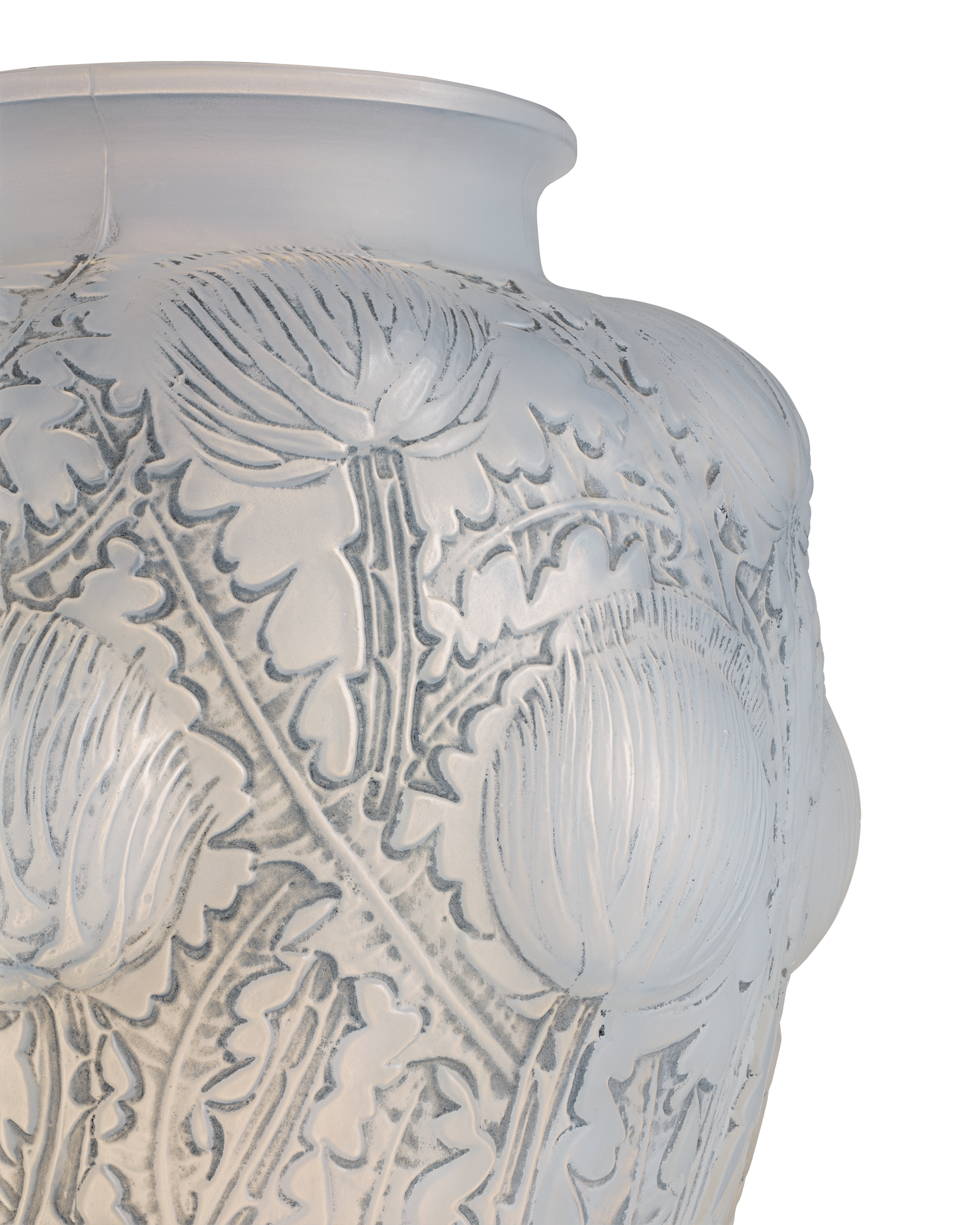 René Lalique Domrémy Frosted Glass Vase