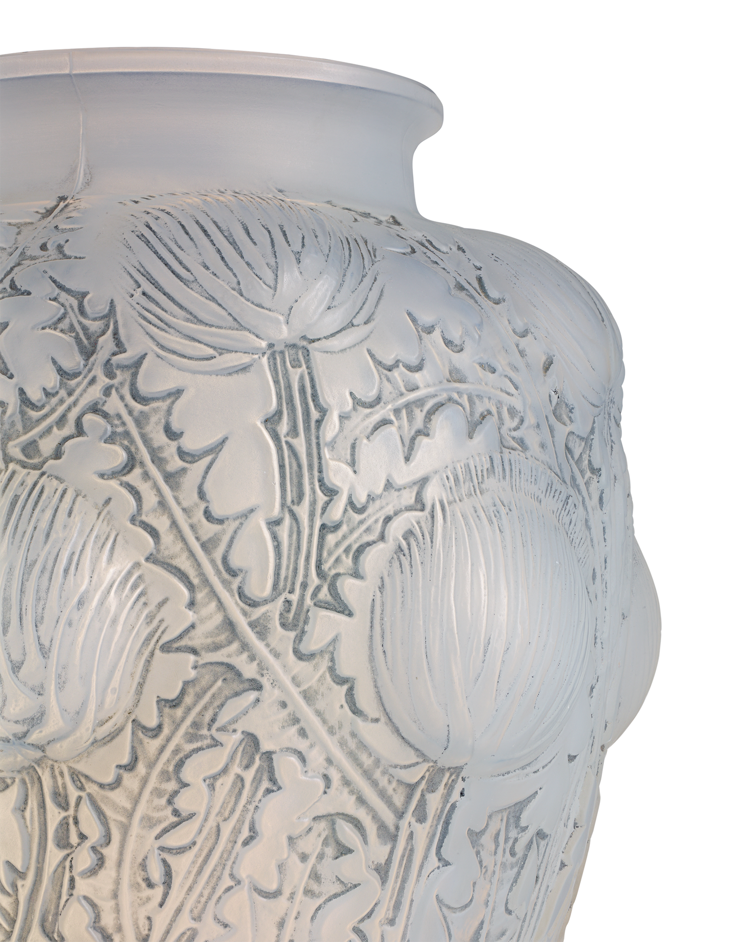 René Lalique Domrémy Frosted Glass Vase