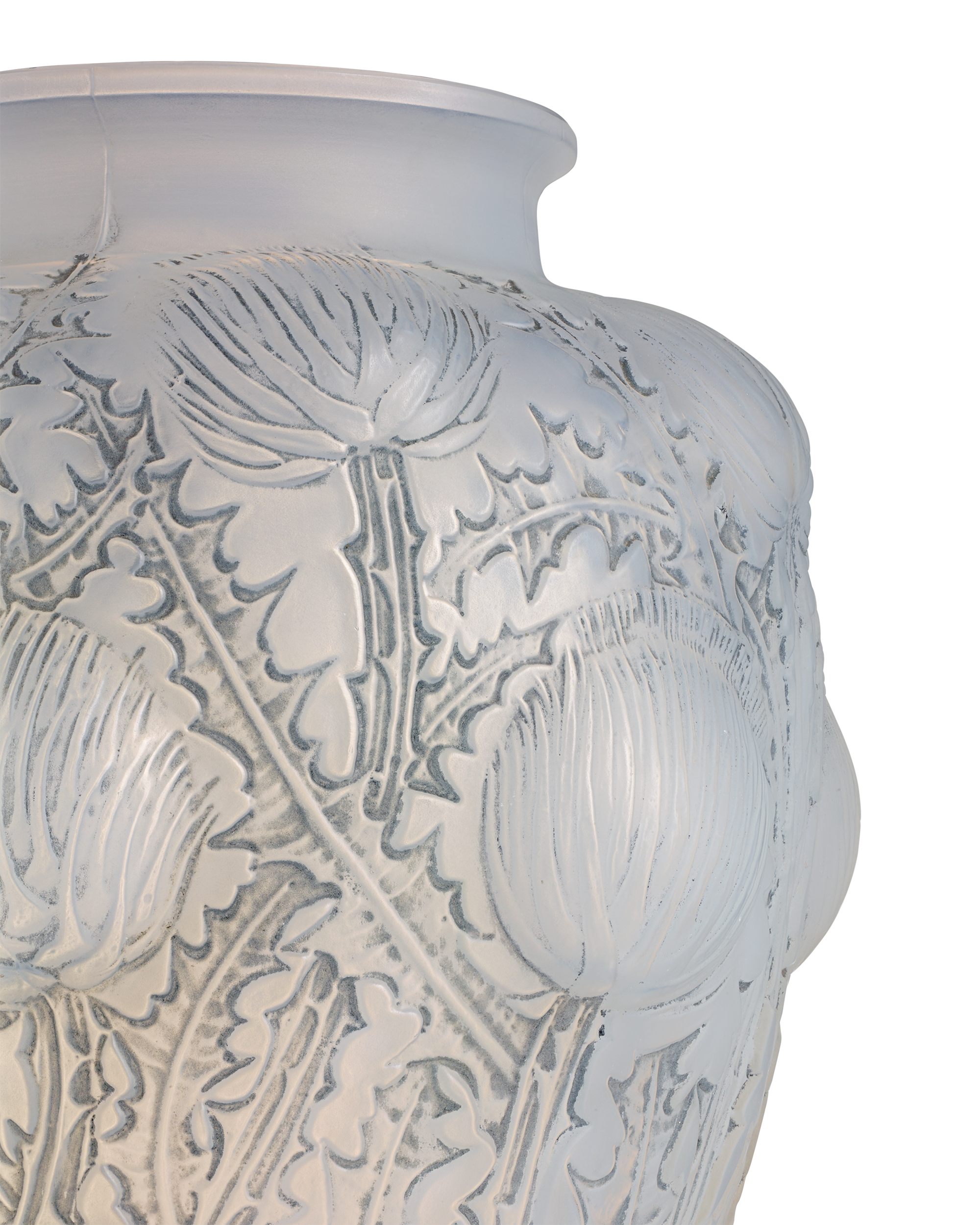 René Lalique Domrémy Frosted Glass Vase