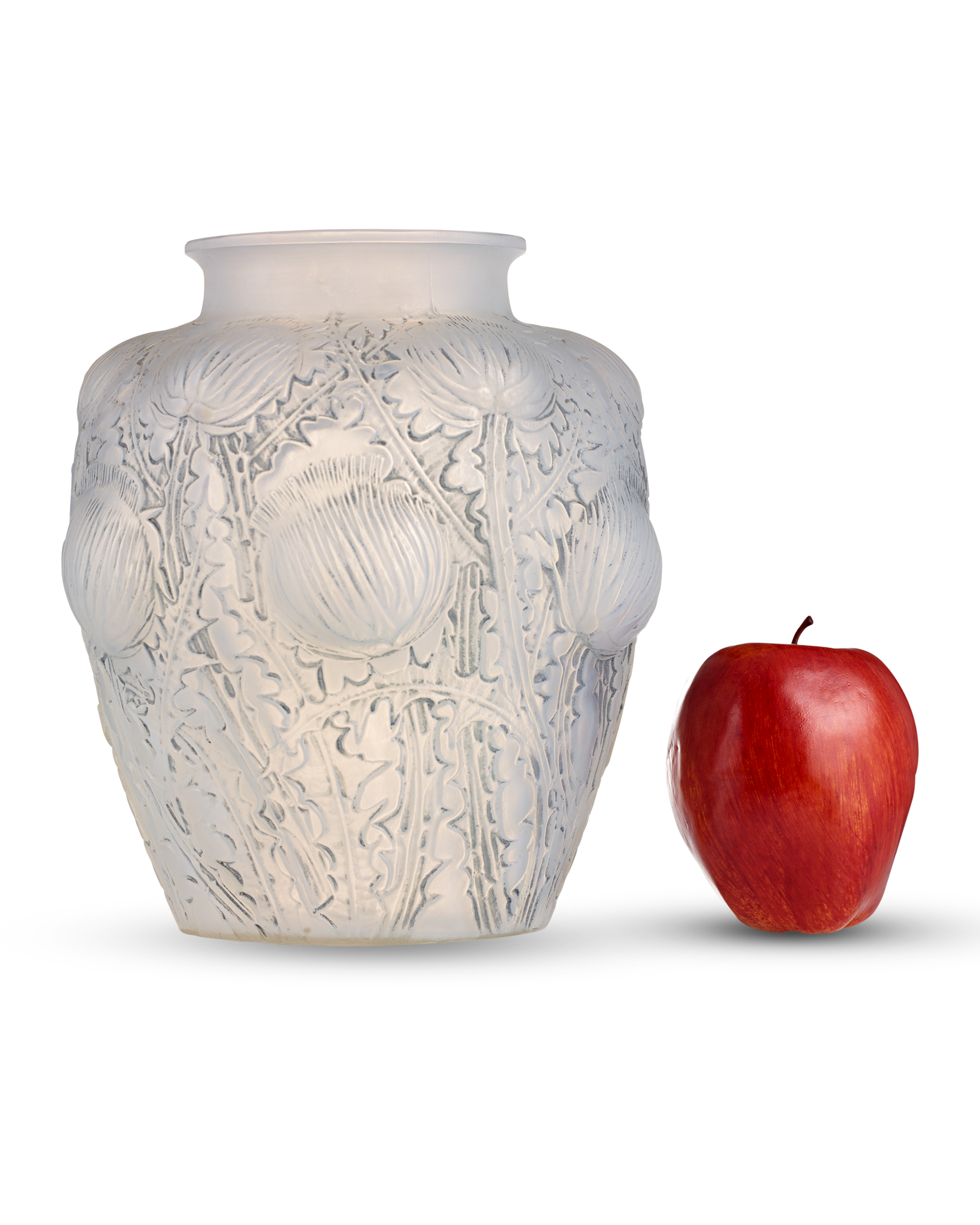 René Lalique Domrémy Frosted Glass Vase