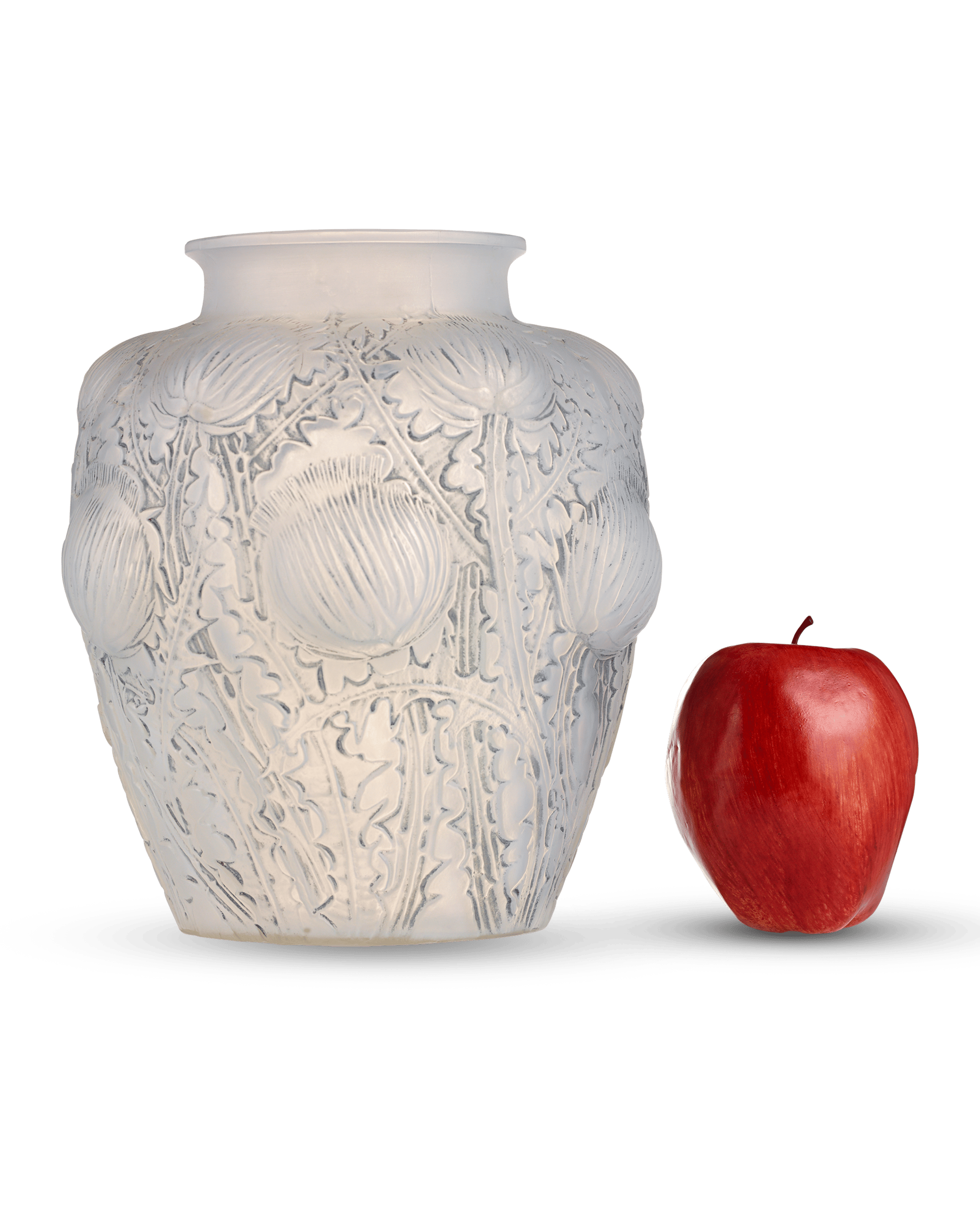 René Lalique Domrémy Frosted Glass Vase