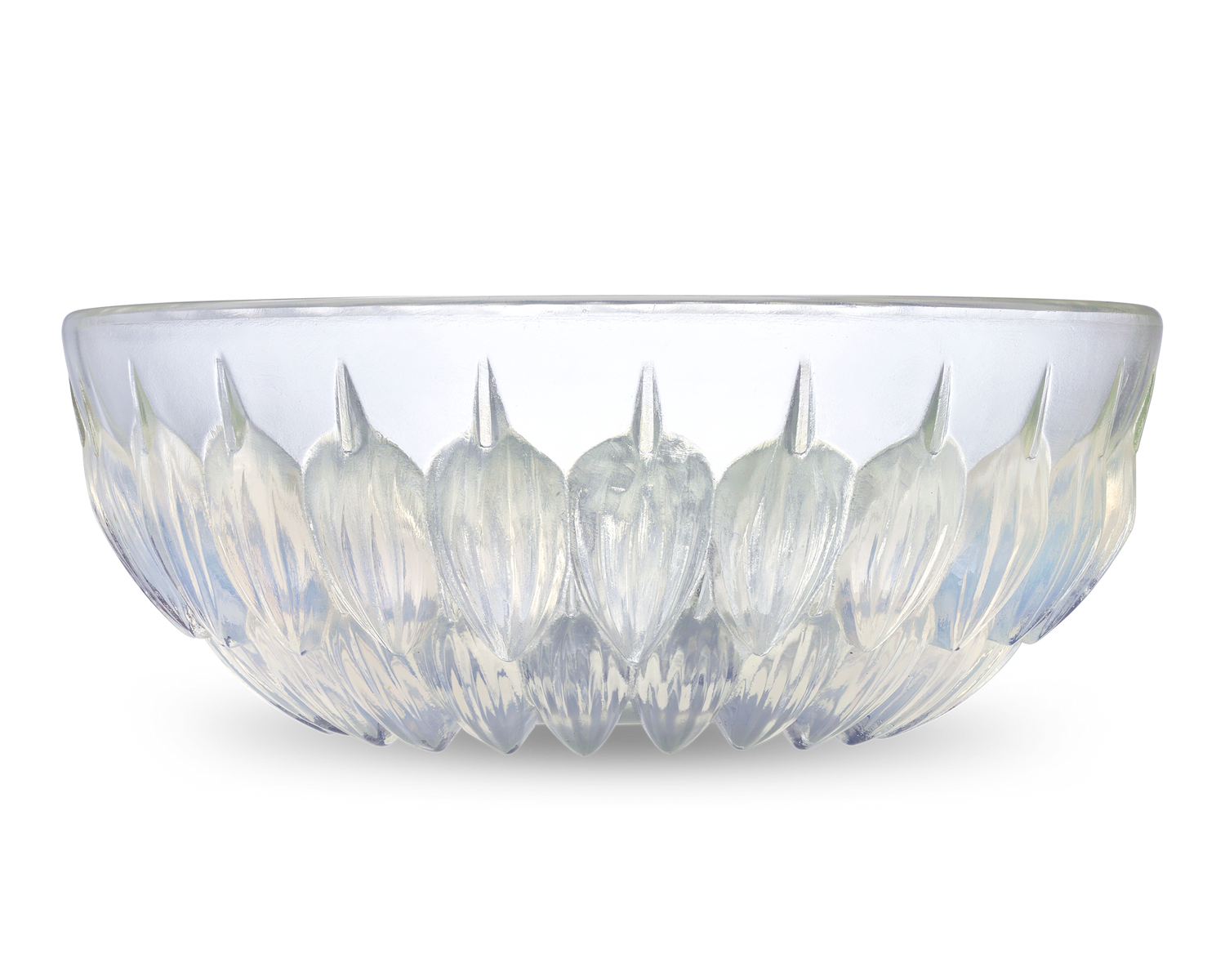 René Lalique Cacao Opalescent Glass Bowl