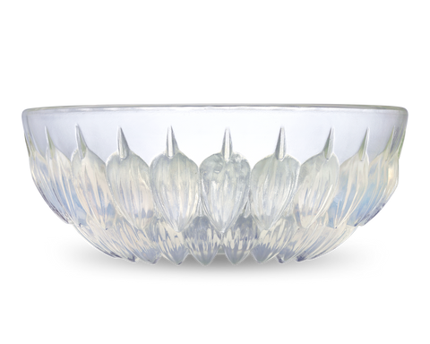 René Lalique Cacao Opalescent Glass Bowl