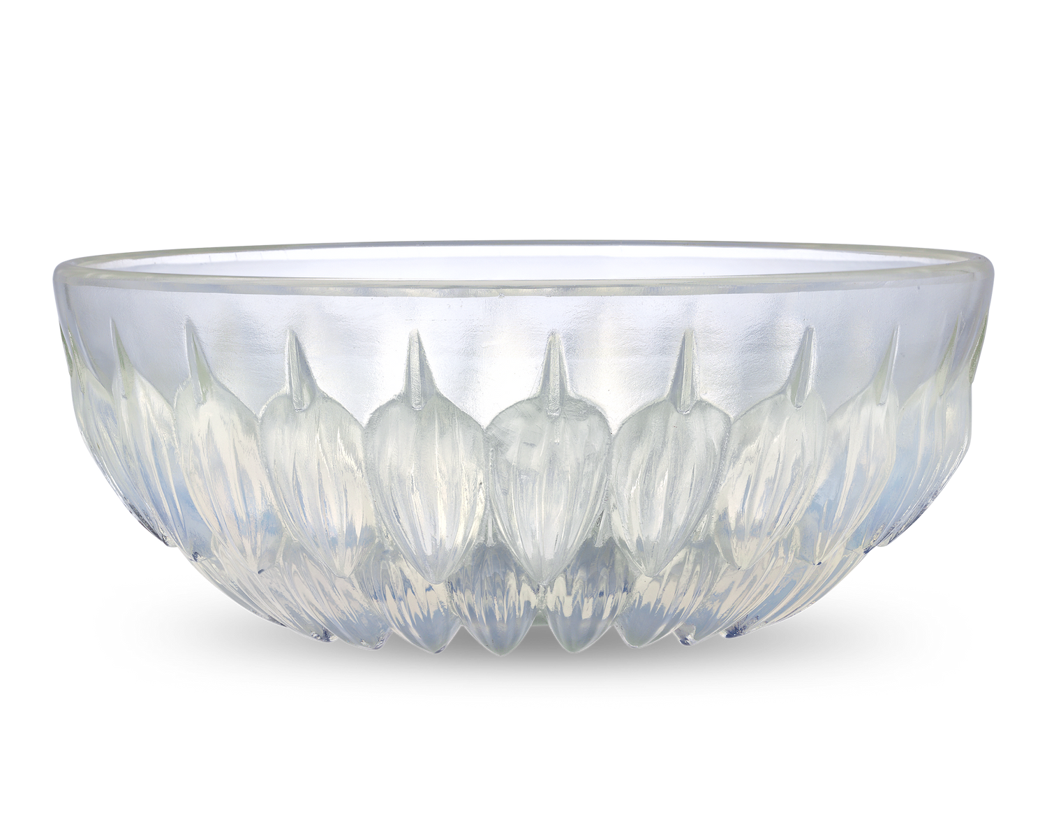 René Lalique Cacao Opalescent Glass Bowl