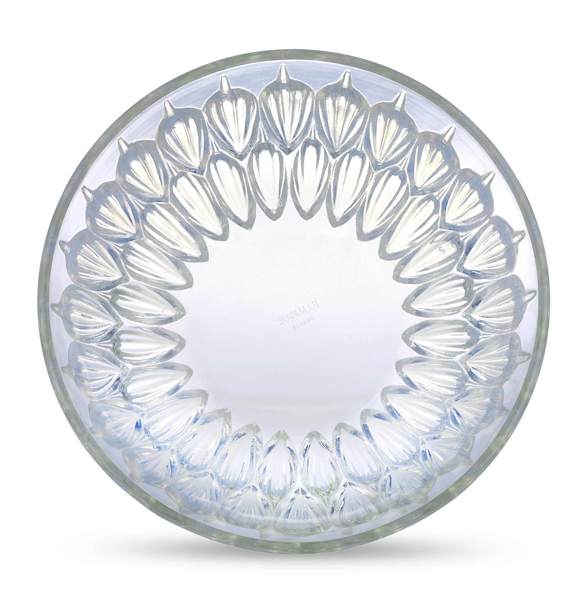 René Lalique Cacao Opalescent Glass Bowl