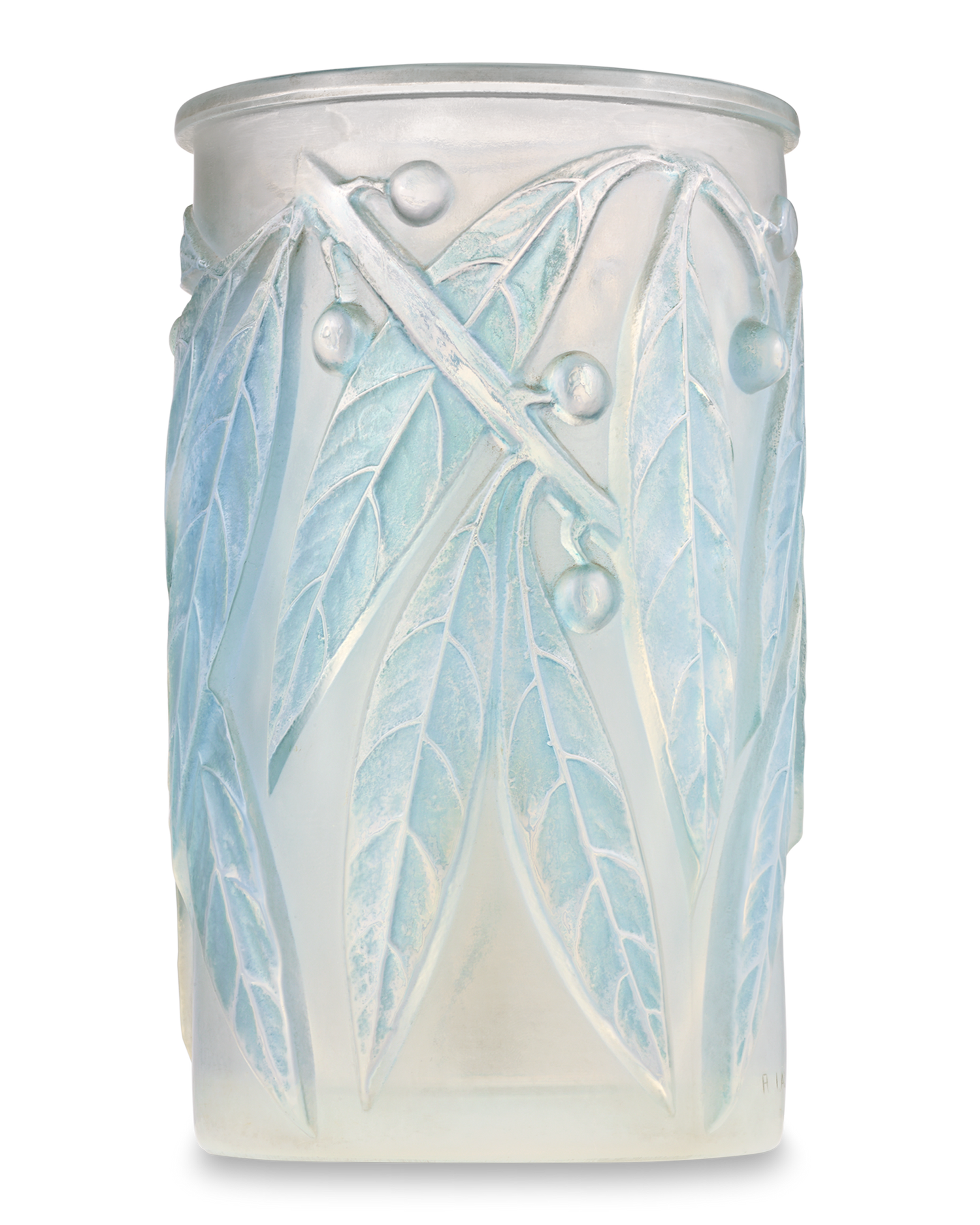 Laurier Glass Vase by René Lalique