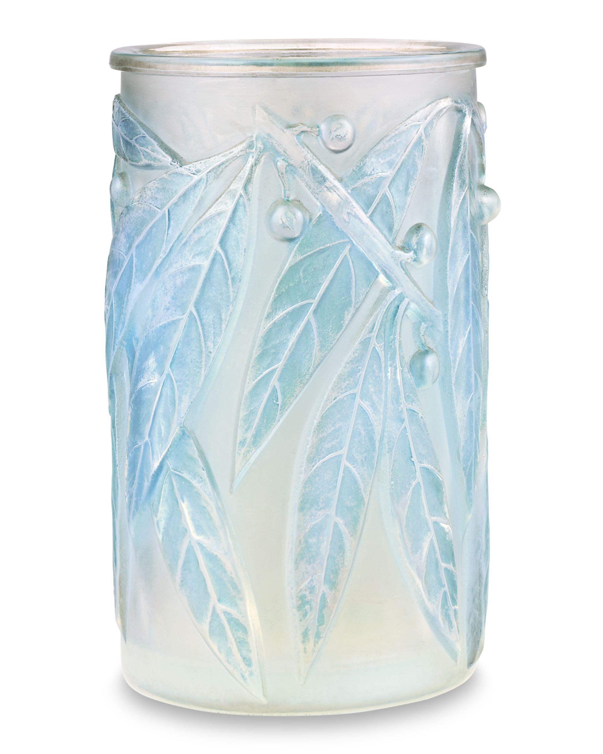 Laurier Glass Vase by René Lalique