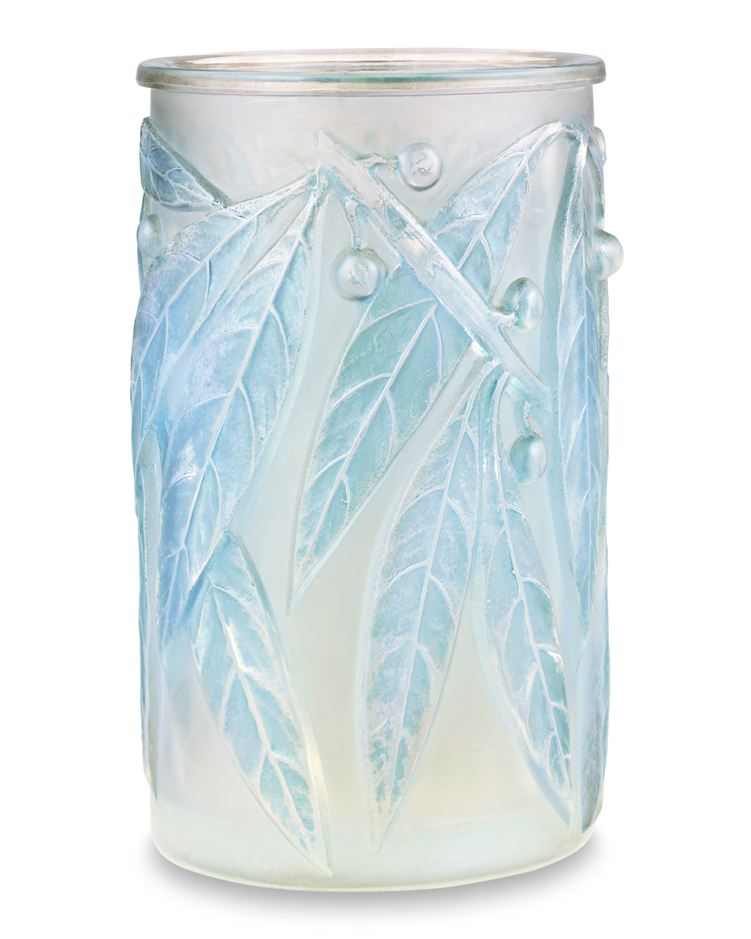 Laurier Glass Vase by René Lalique