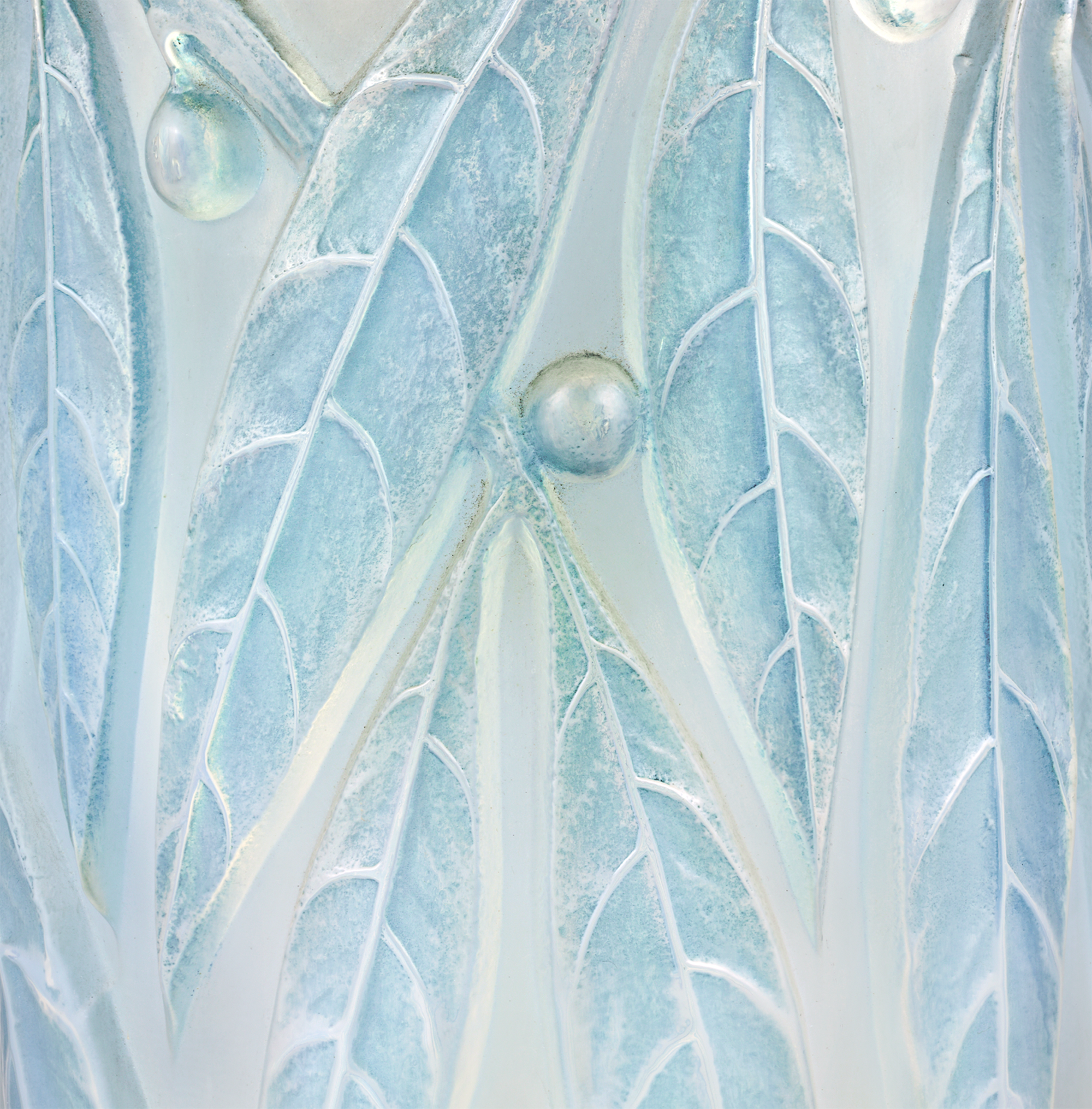 Laurier Glass Vase by René Lalique