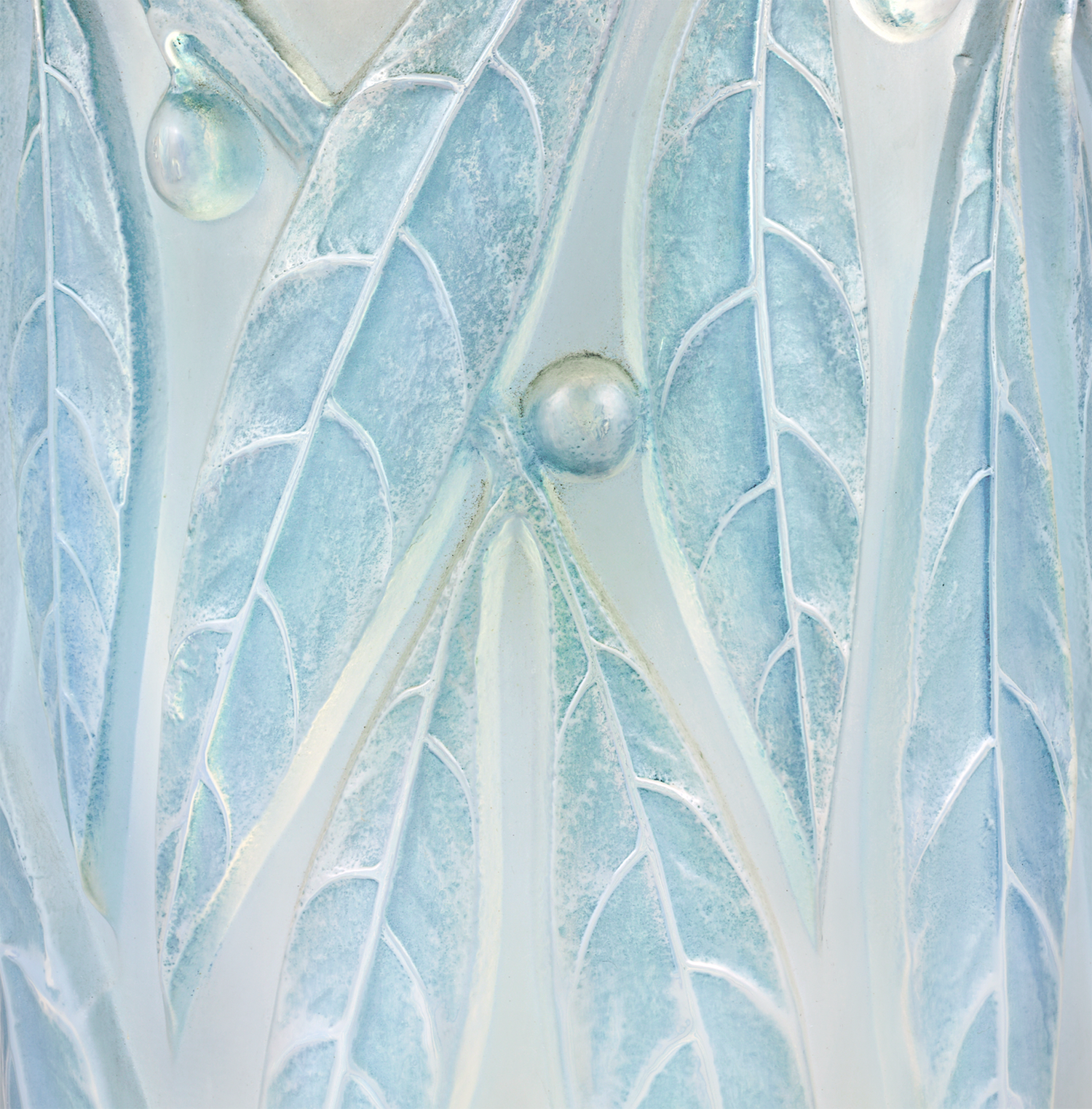 Laurier Glass Vase by René Lalique