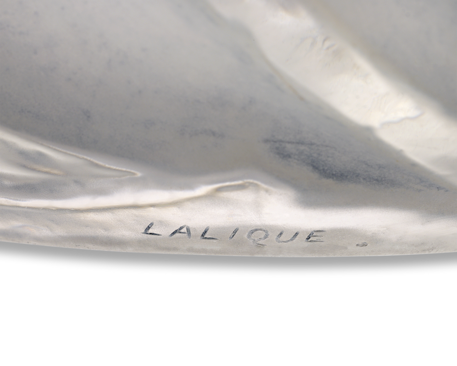 René Lalique Sauterelles Frosted Glass Vase