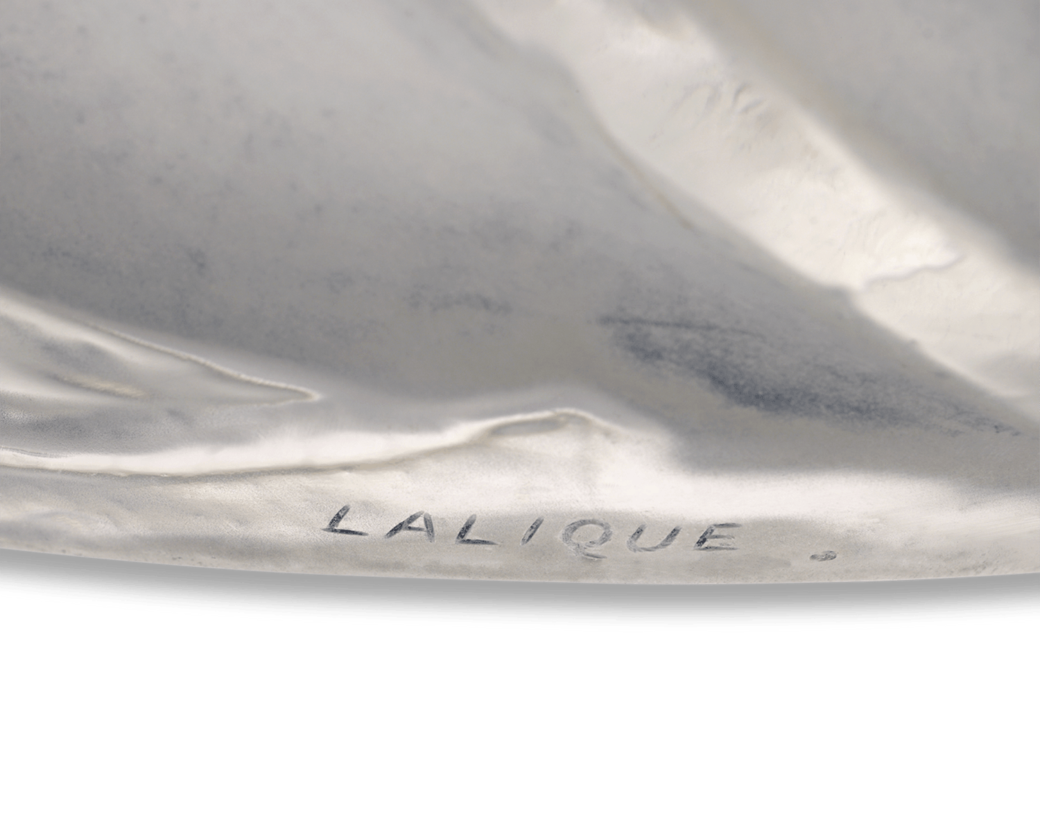 René Lalique Sauterelles Frosted Glass Vase
