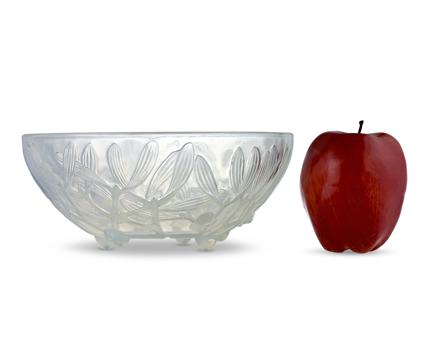 René Lalique Gui Opalescent Glass Bowl