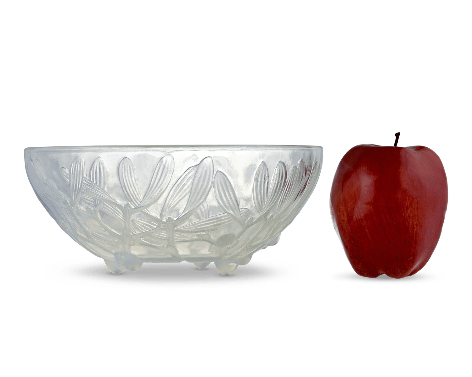 René Lalique Gui Opalescent Glass Bowl