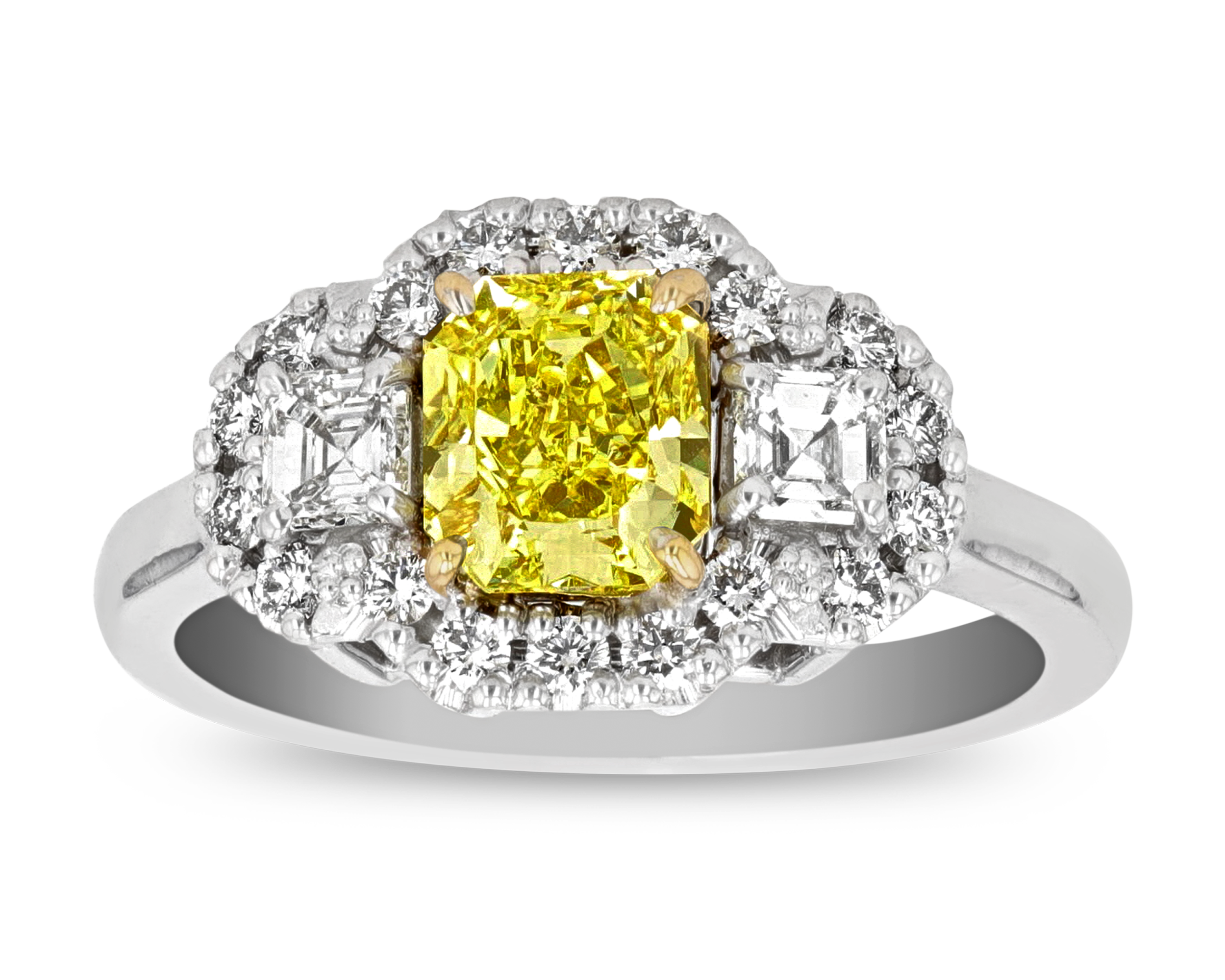 Fancy Vivid Yellow Diamond Ring, 1.20 Carats