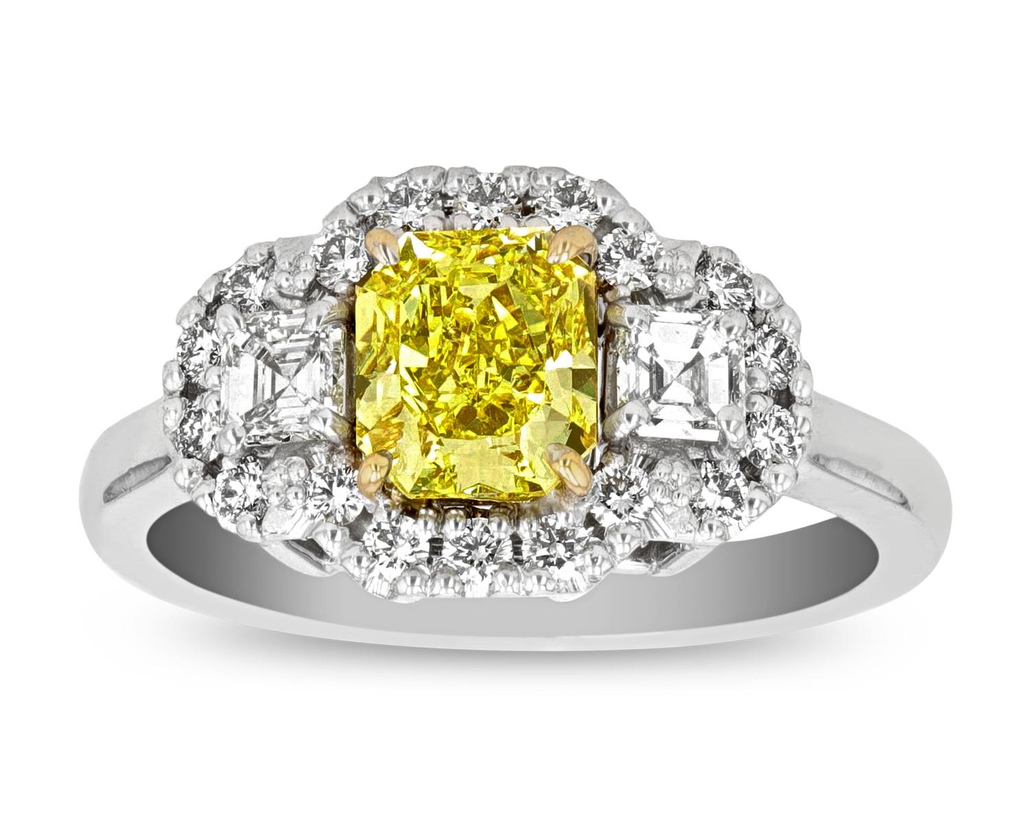 Fancy Vivid Yellow Diamond Ring, 1.20 Carats