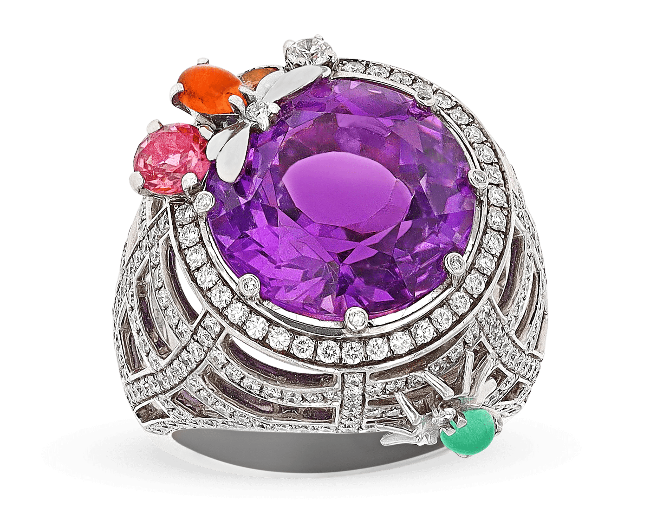 Chaumet Retro Amethyst Ring, 2.00 Carats