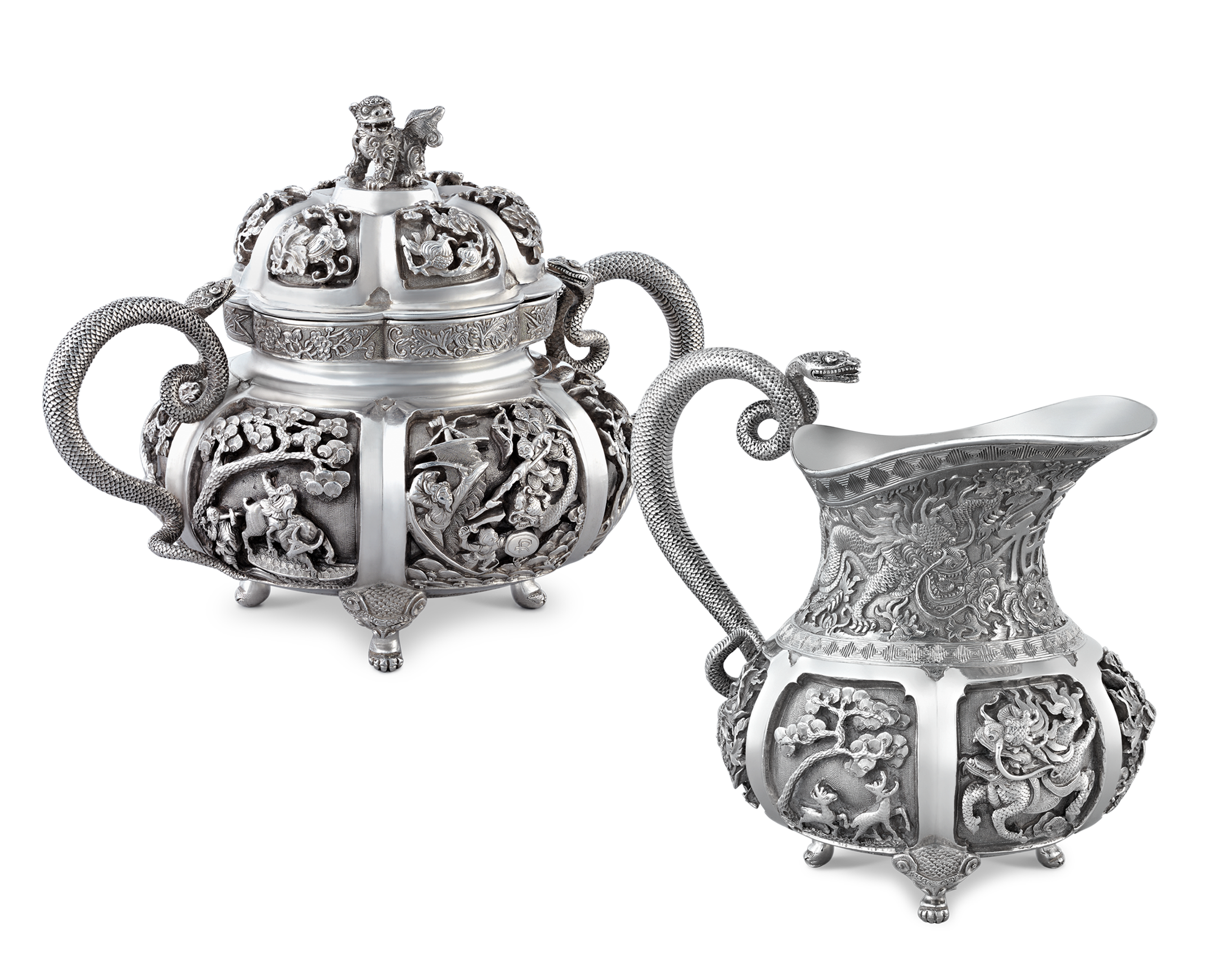 Vietnamese Silver Tea Set