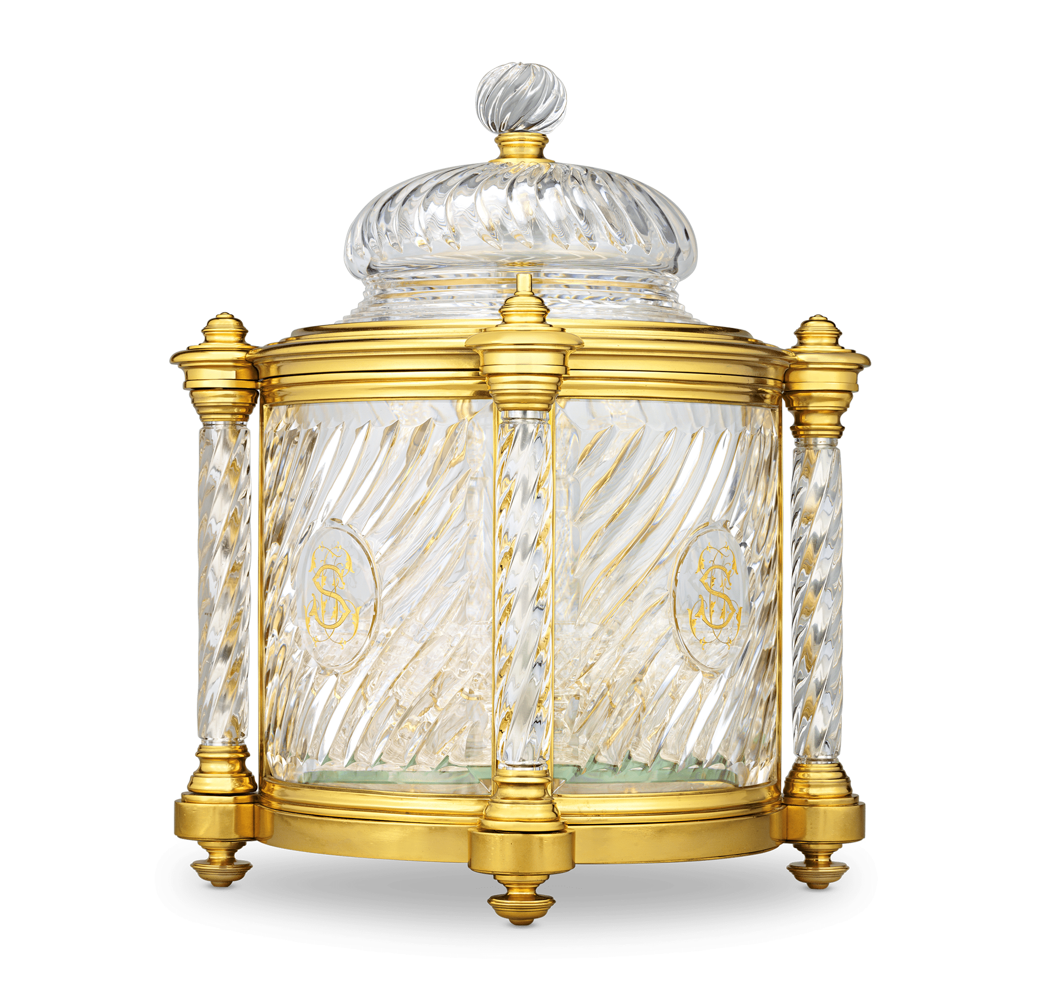 Baccarat Ormolu and Cut Glass Liqueur Casket