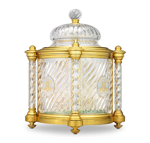 Baccarat Ormolu and Cut Glass Liqueur Casket