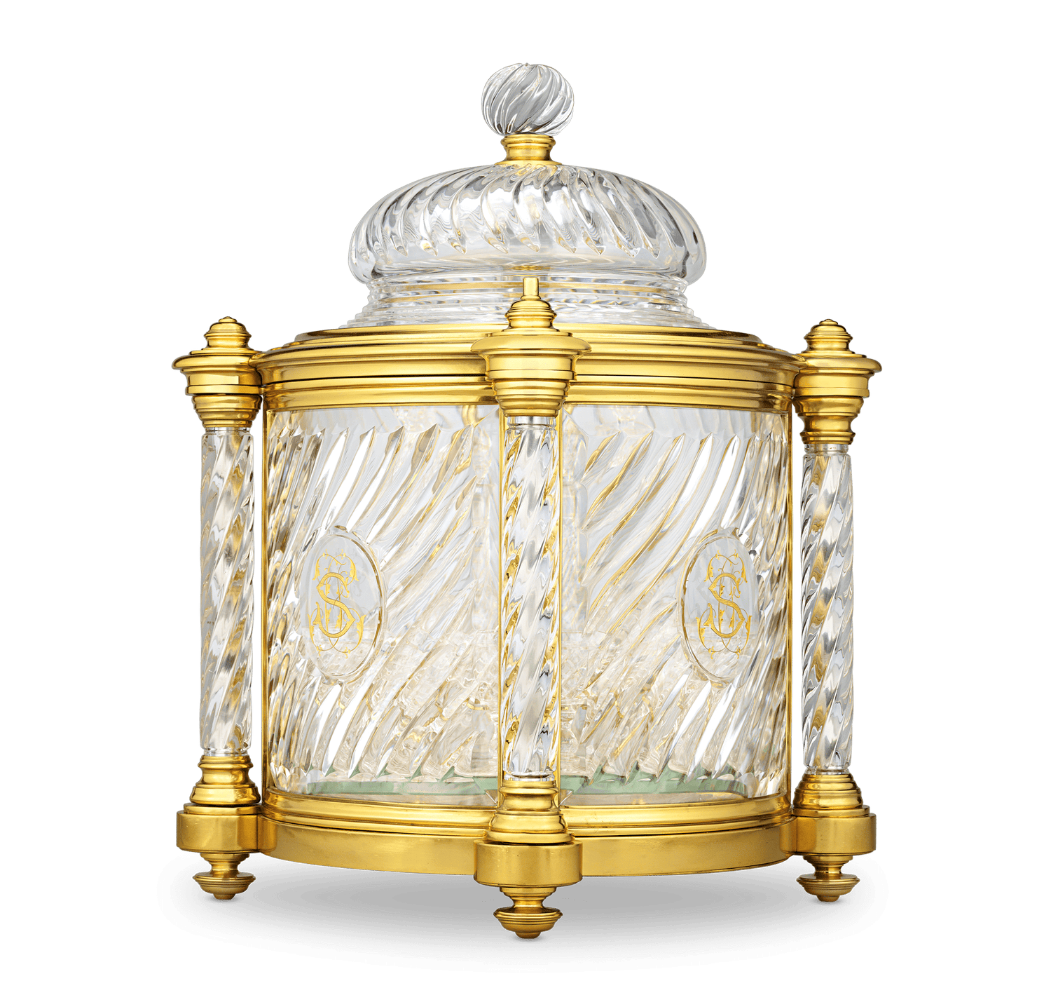 Baccarat Ormolu and Cut Glass Liqueur Casket