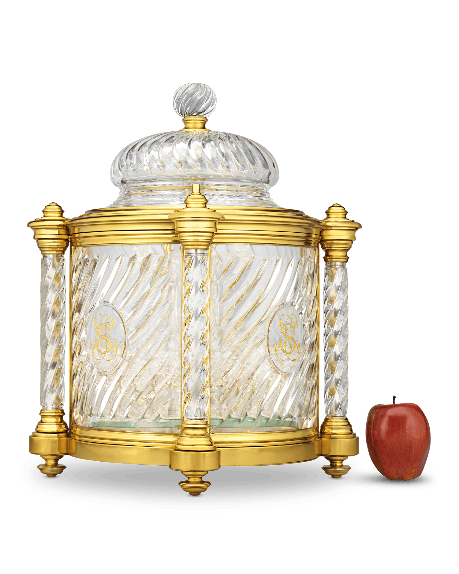 Baccarat Ormolu and Cut Glass Liqueur Casket