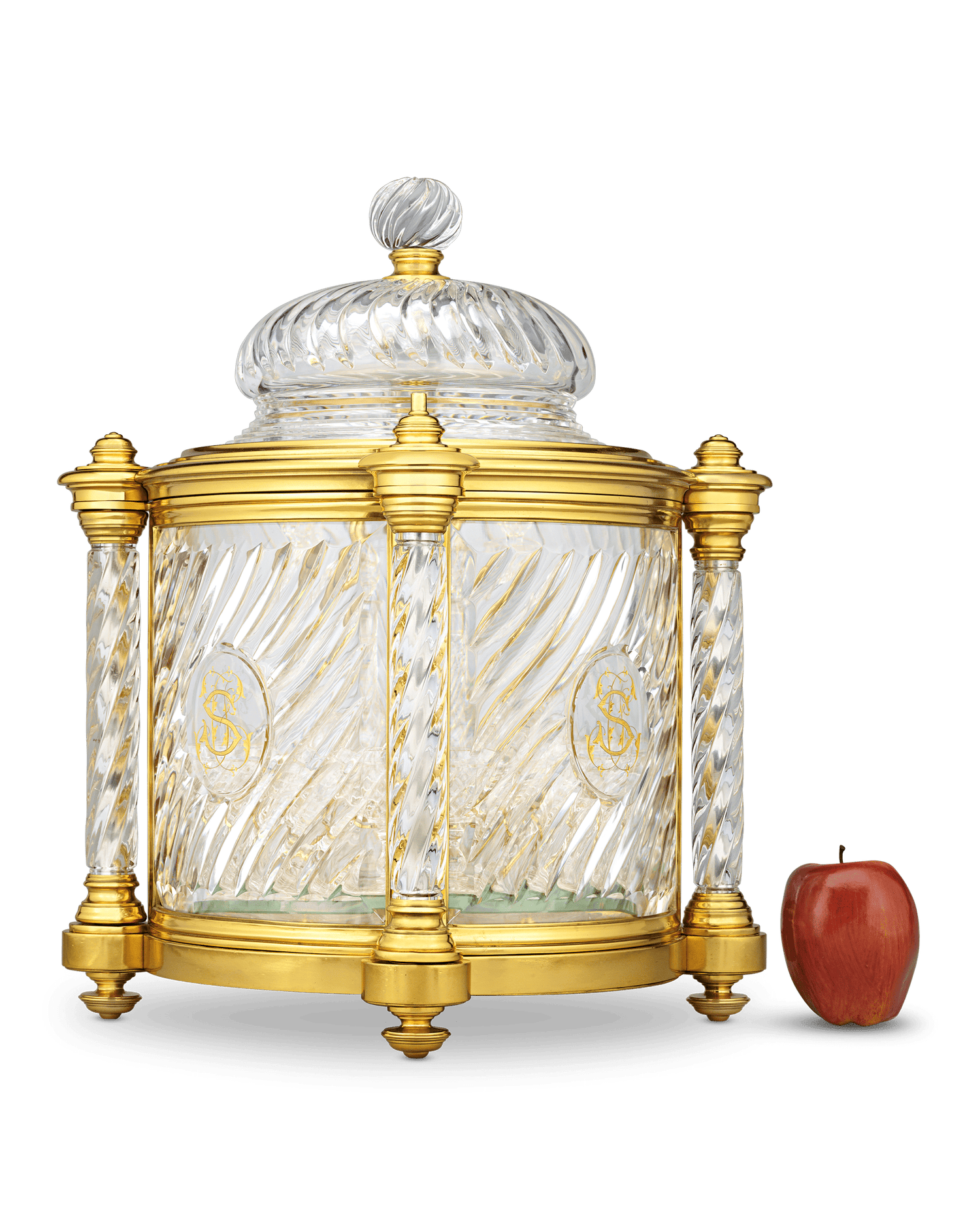 Baccarat Ormolu and Cut Glass Liqueur Casket