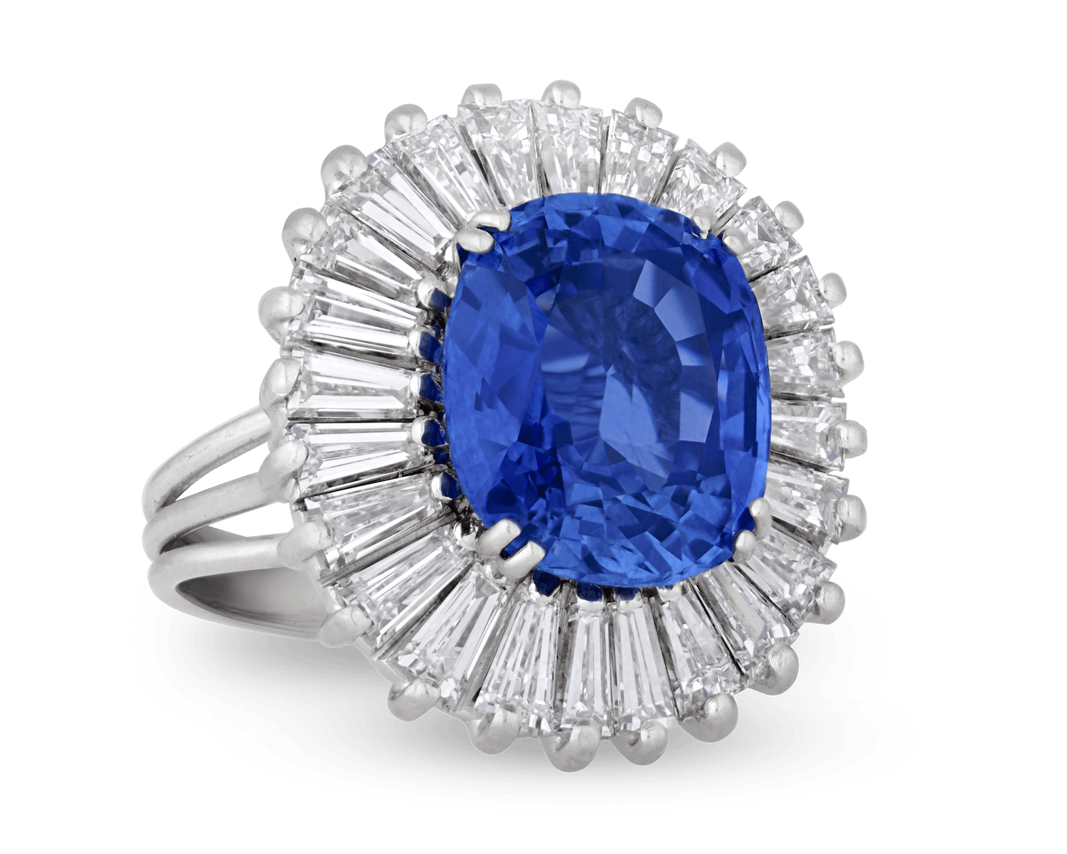 Sapphire Ballerina Ring, 7.92 Carats