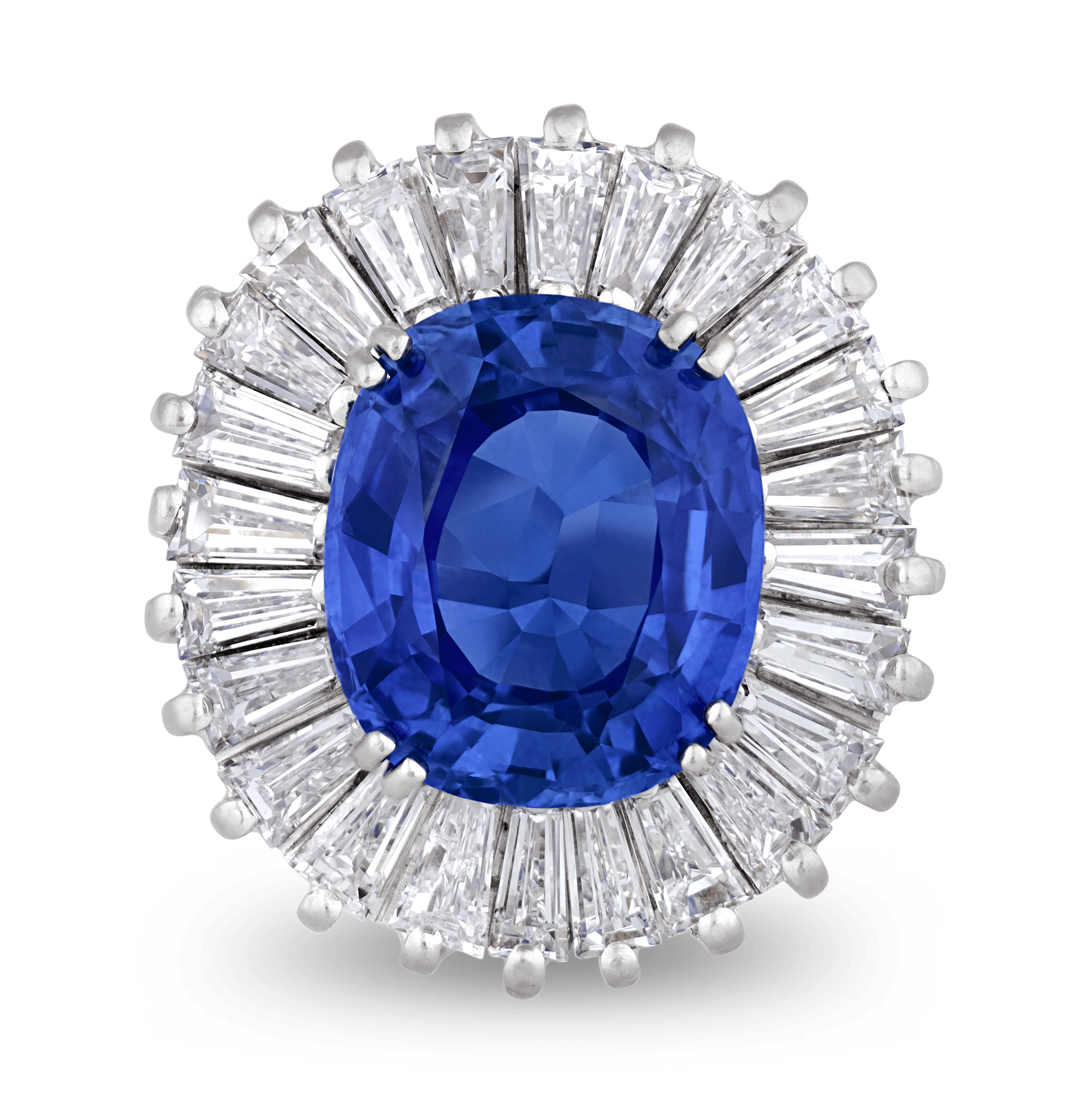 Sapphire Ballerina Ring, 7.92 Carats