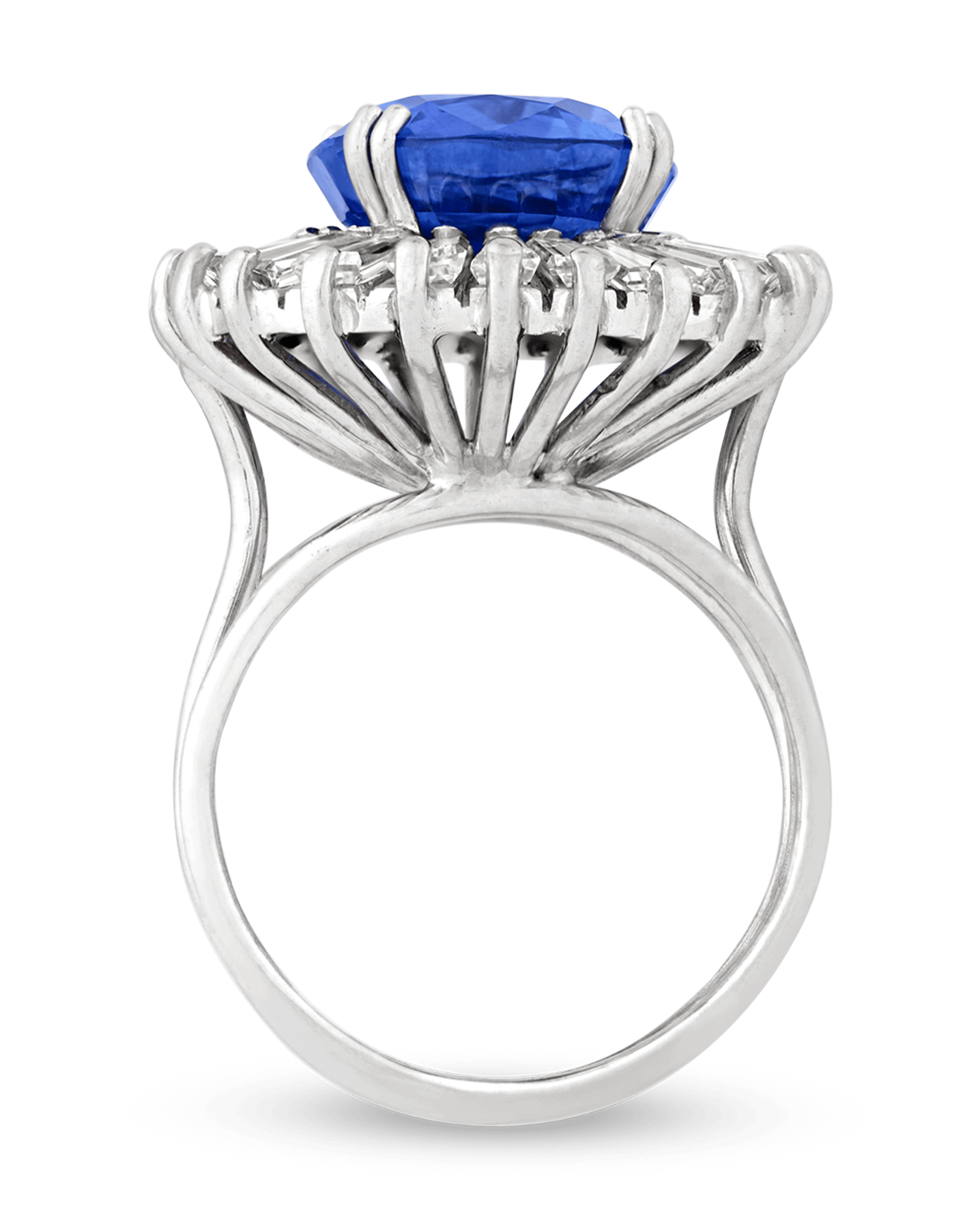 Sapphire Ballerina Ring, 7.92 Carats